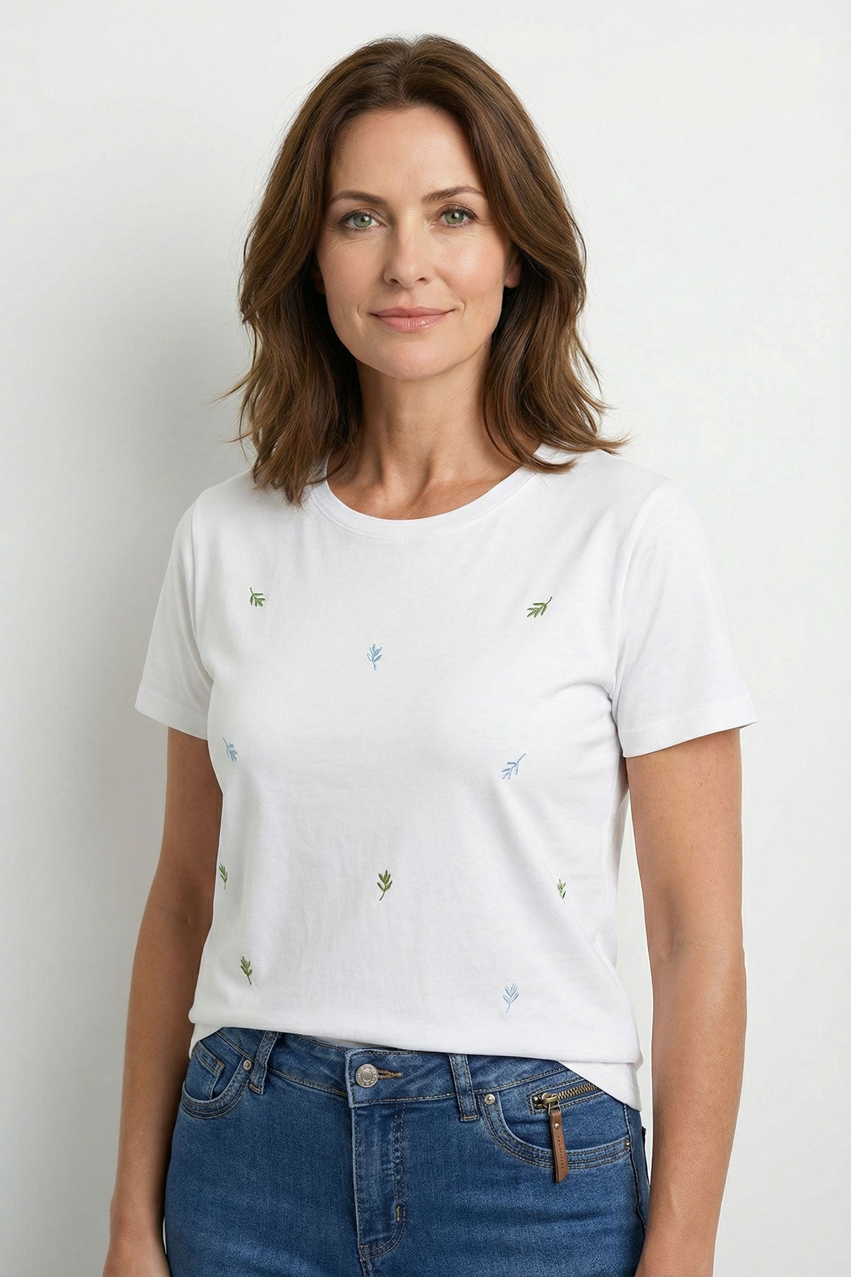 Ida - T-shirt i bomuld med detalje