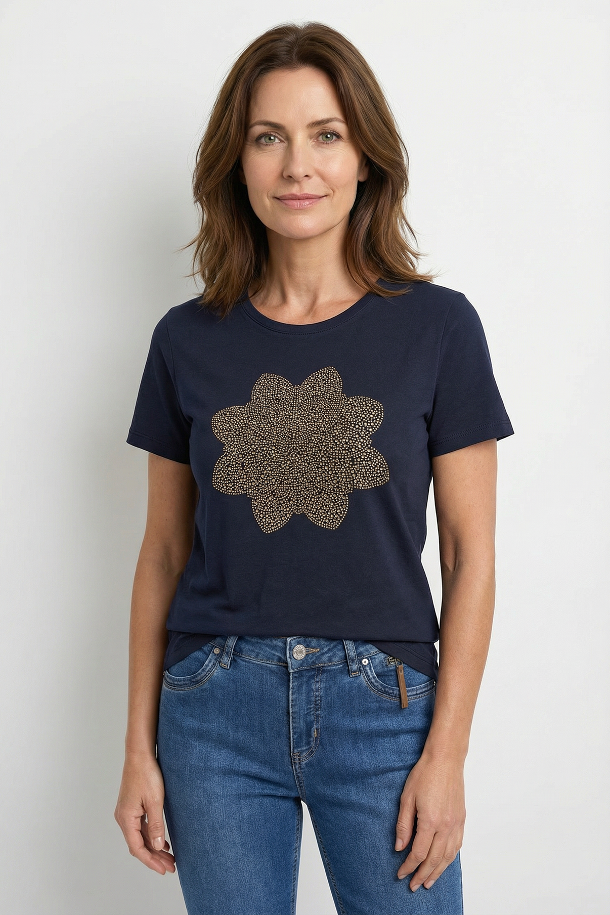 Ida - T-shirt i bomuld med detalje