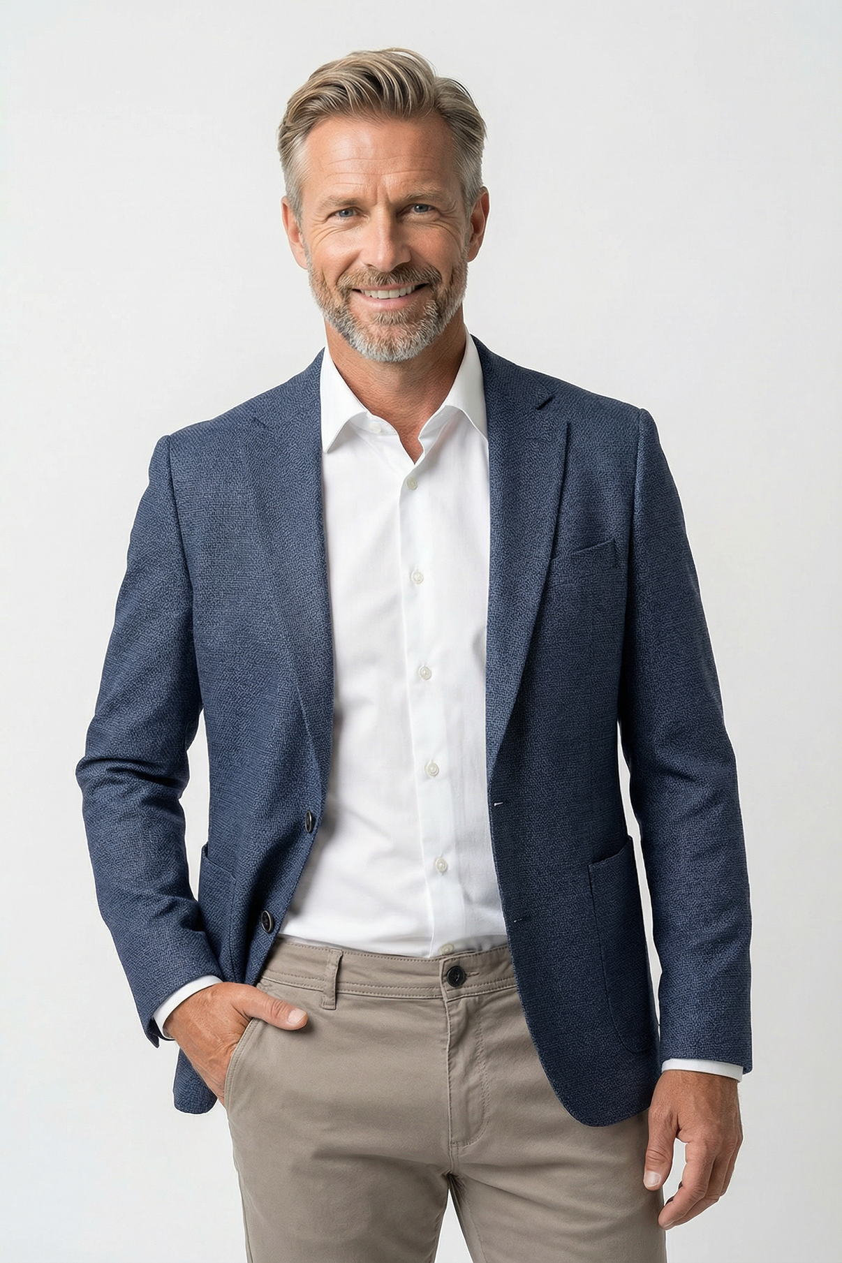 Tokker - Blazer i strukturvævet kvalitet