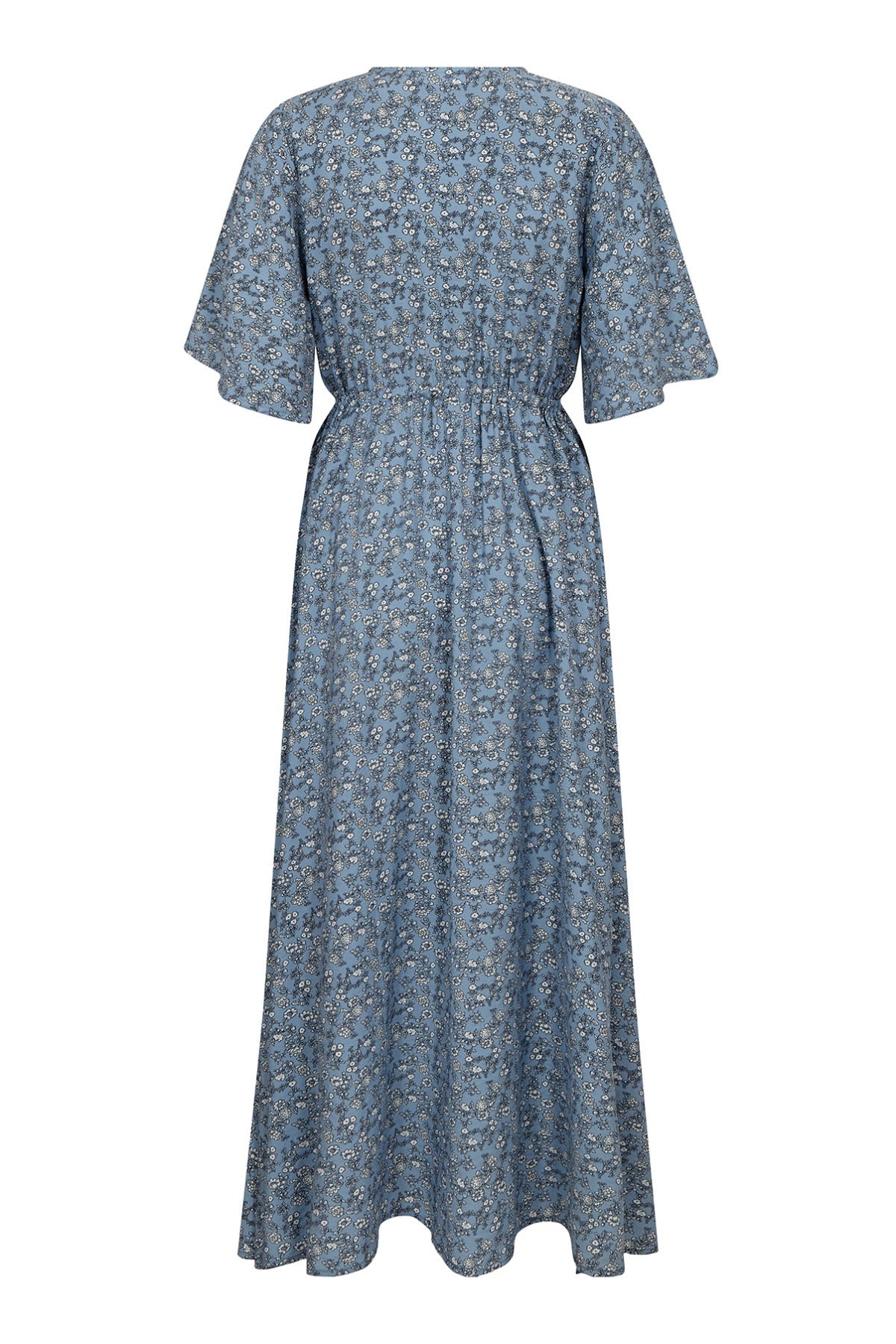 Isabella - Lang kjole med bindebånd