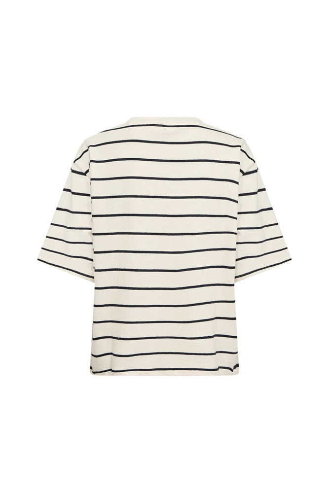 Stine - Stribet t-shirt i bomuld