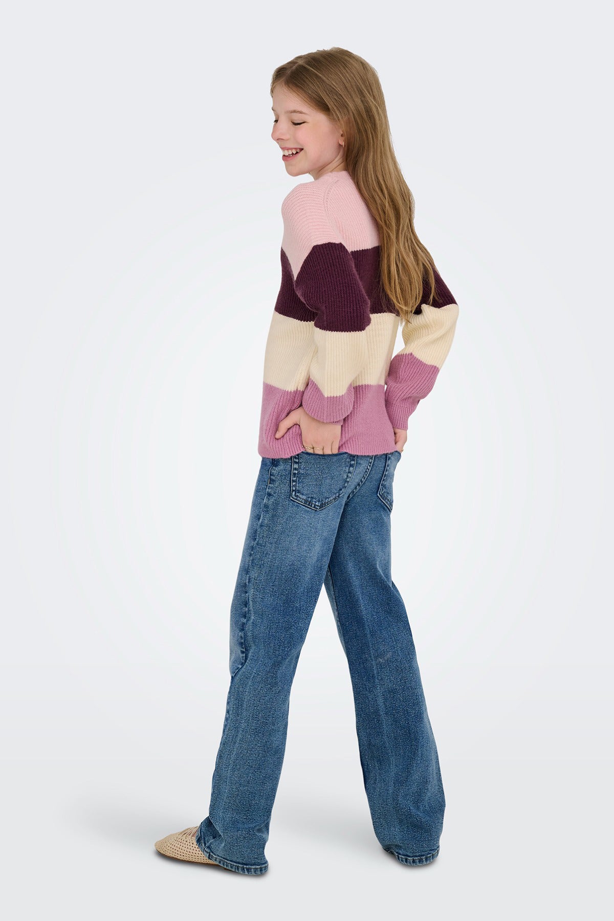 KIDS ONLY KOGSANDY L/S STRIPE PULLOVER KNT NOOS