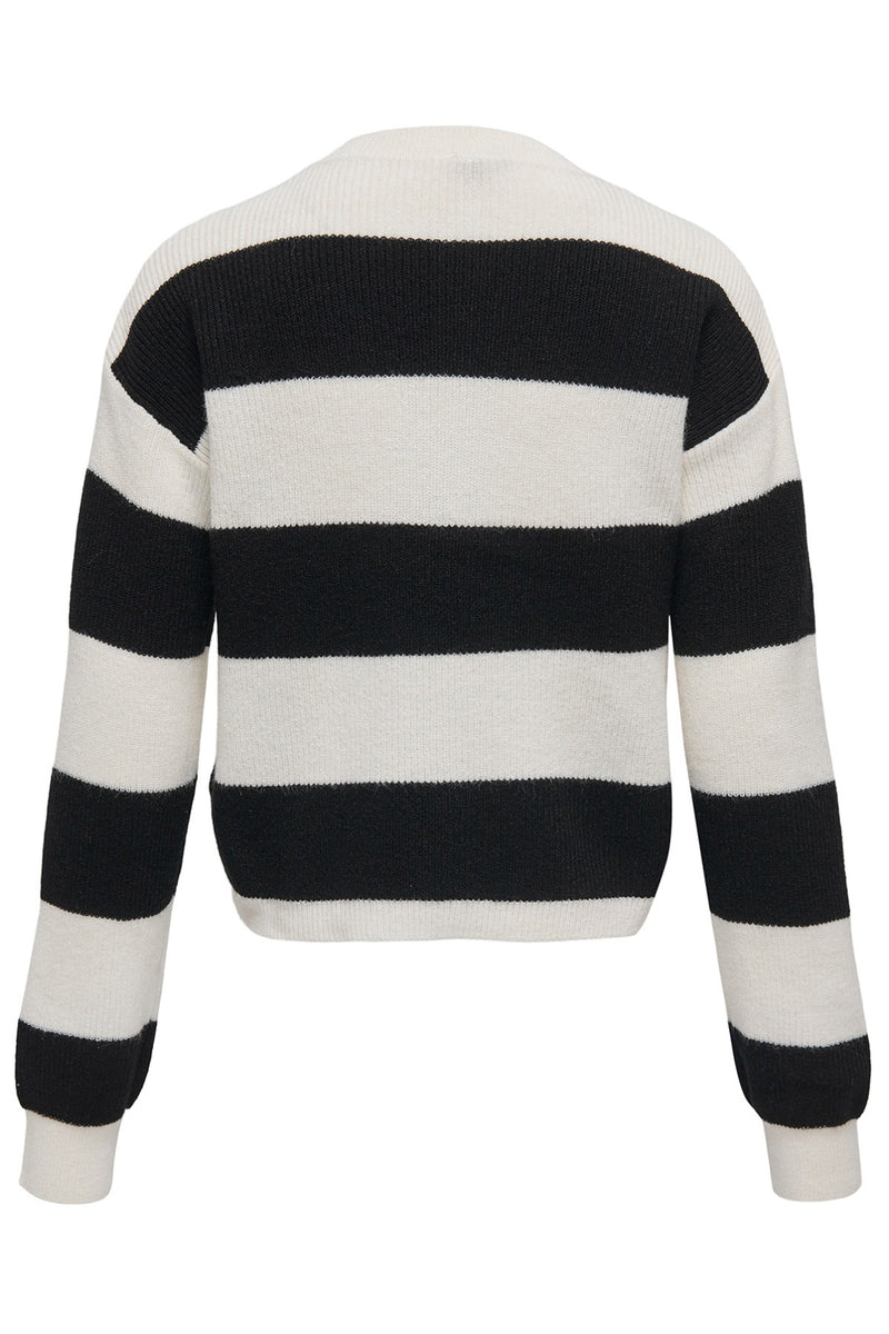 KIDS ONLY KOGFRANCA LIFE SHORT L/S STRIPE KNT NOOS