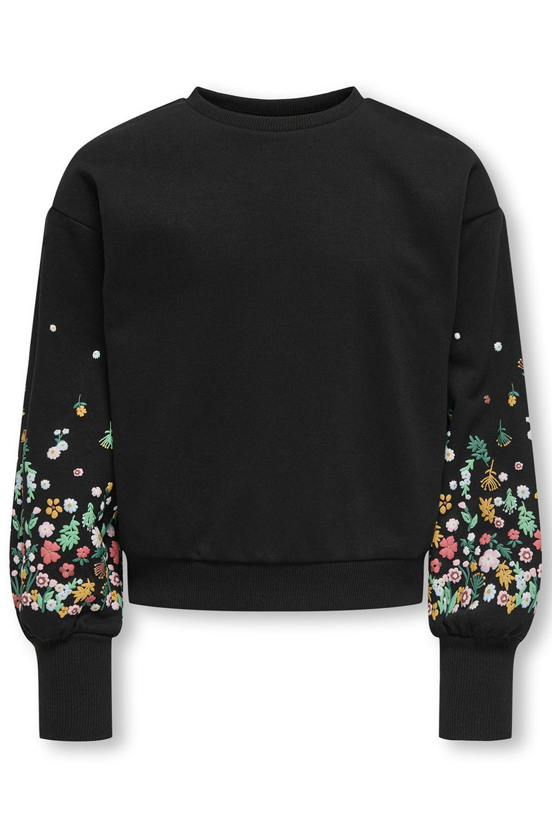 KIDS ONLY KOGBROOKE L/S O-NECK FLOWER SWT NOOS