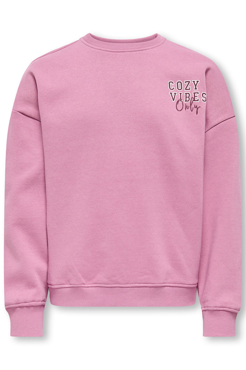 KIDS ONLY KOGBILA L/S OVZ PRINT O-NECK SWT NOOS