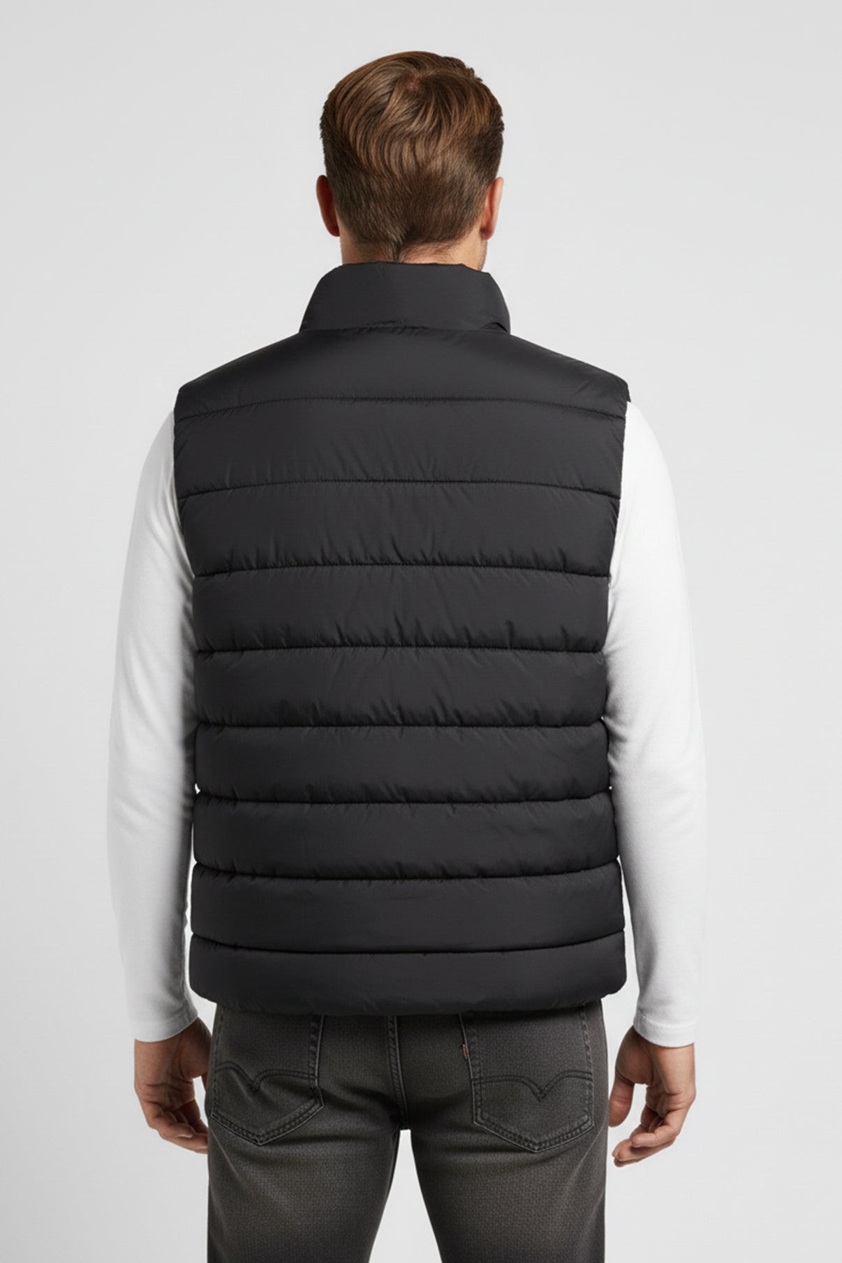 Lun puffervest med lommer