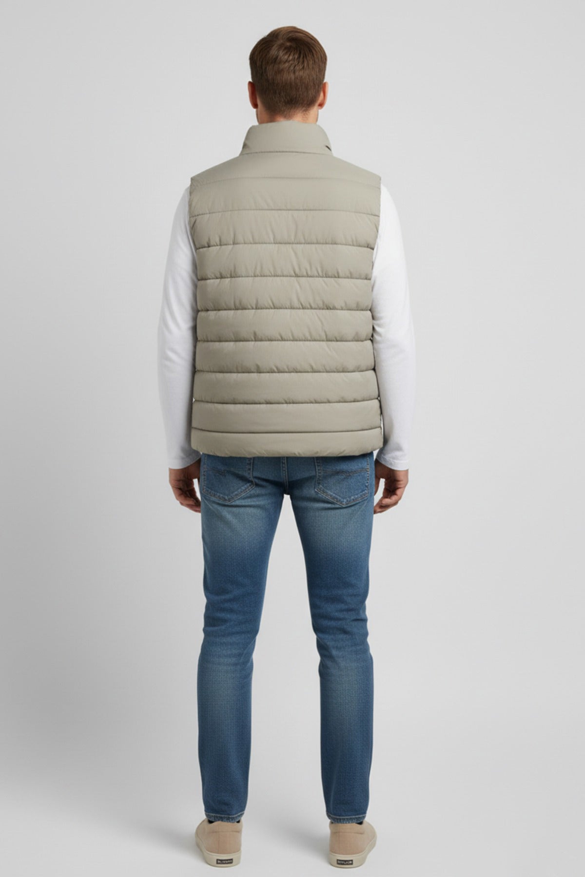 Lun puffervest med lommer