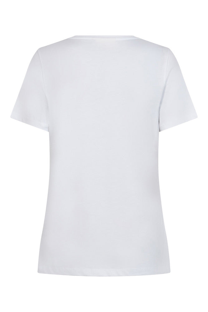 Faith - T-shirt med printdetalje