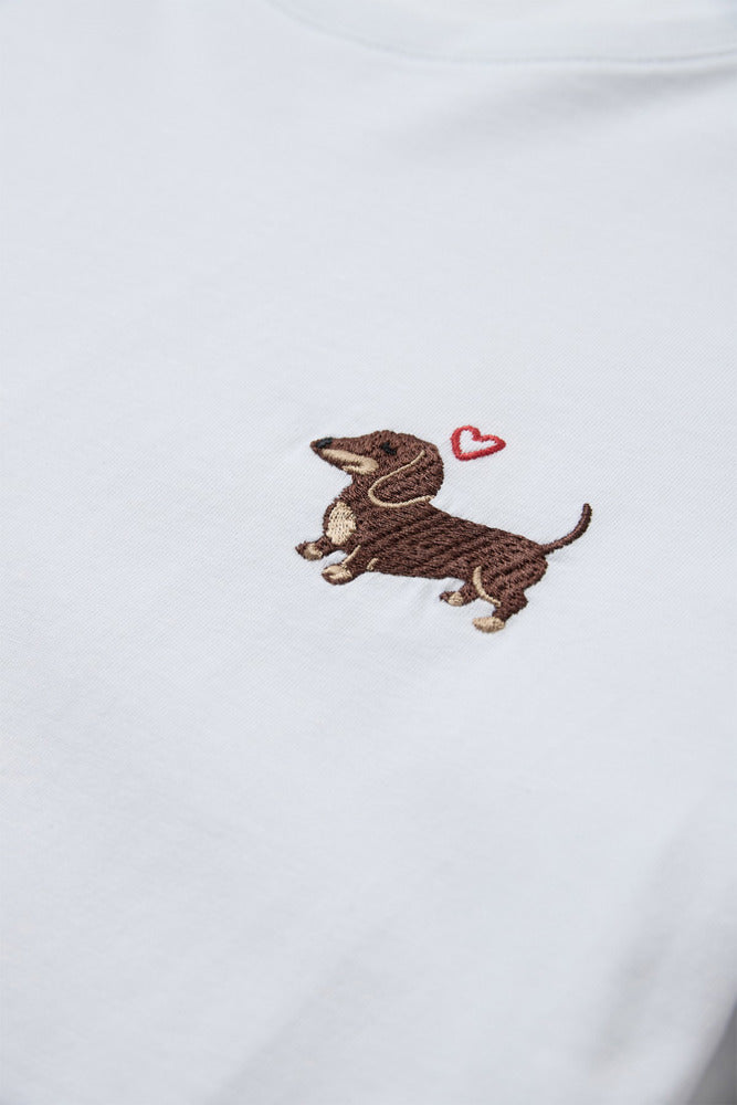 Faith - T-shirt med printdetalje