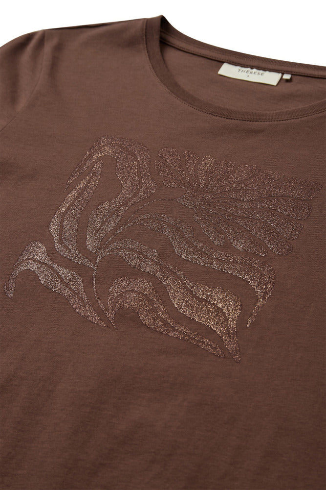 Faith - T-shirt med printdetalje