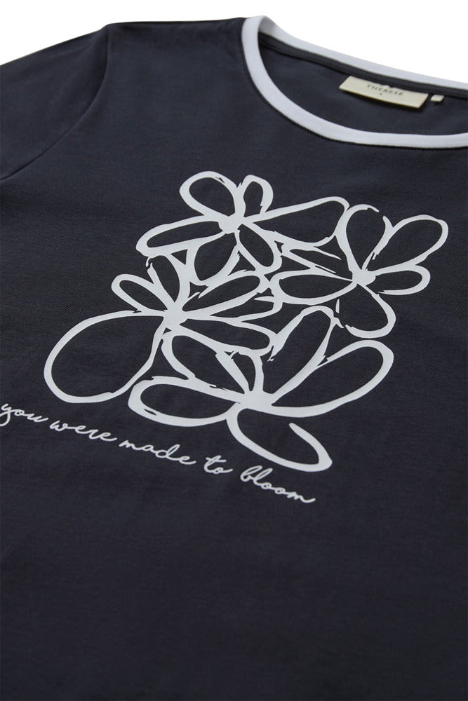 Faith - T-shirt med printdetalje