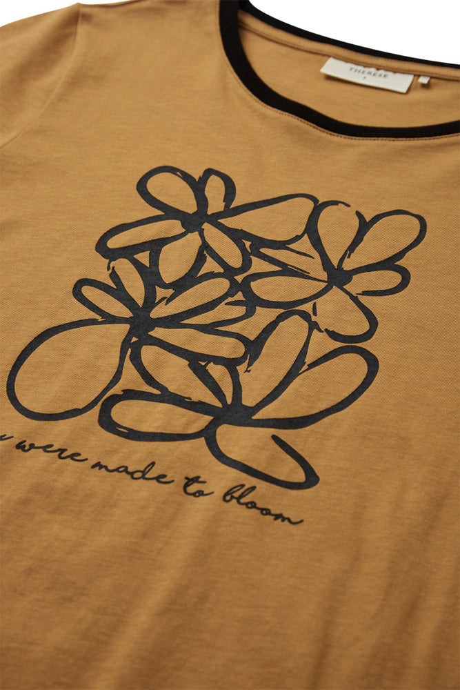 Faith - T-shirt med printdetalje
