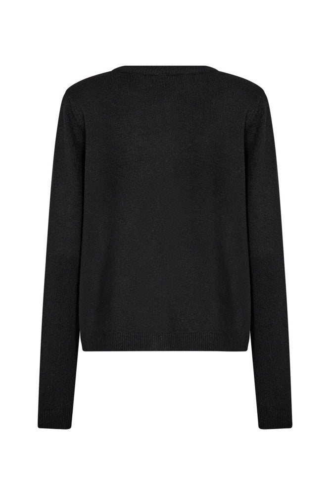 Ave - Strikcardigan med knapper
