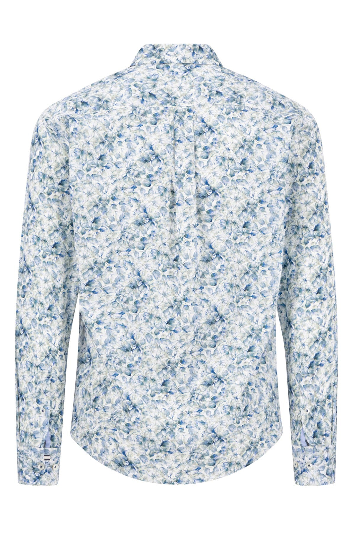 Skjorte i bomuld med blomsterprint