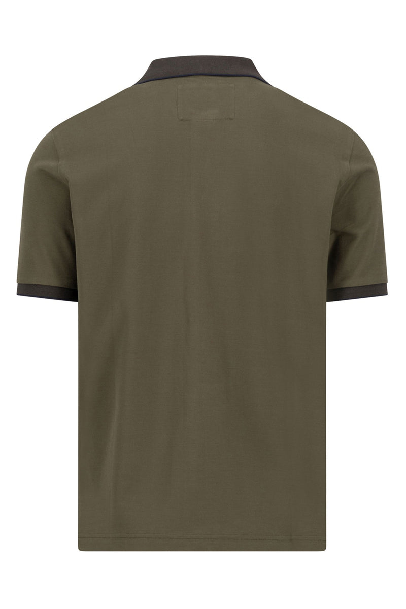 Polo t-shirt med kontrastdetaljer