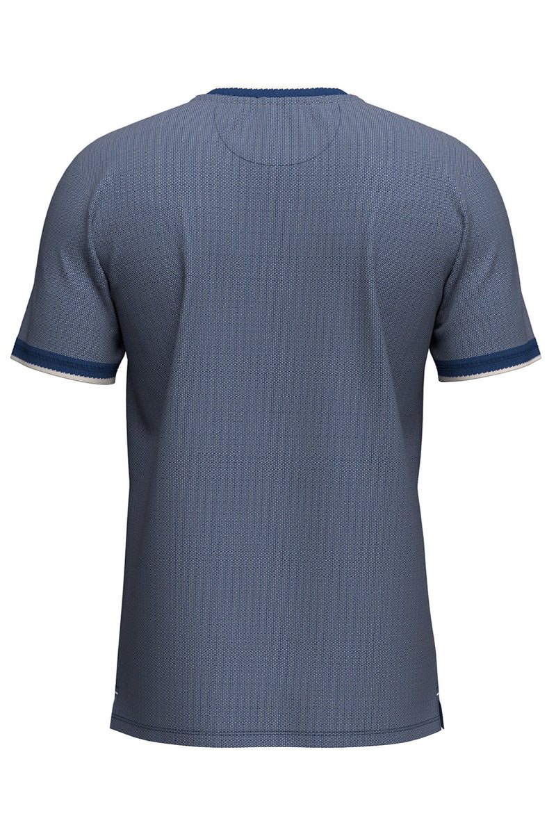 T-Shirt i bomuld med kontrastkanter