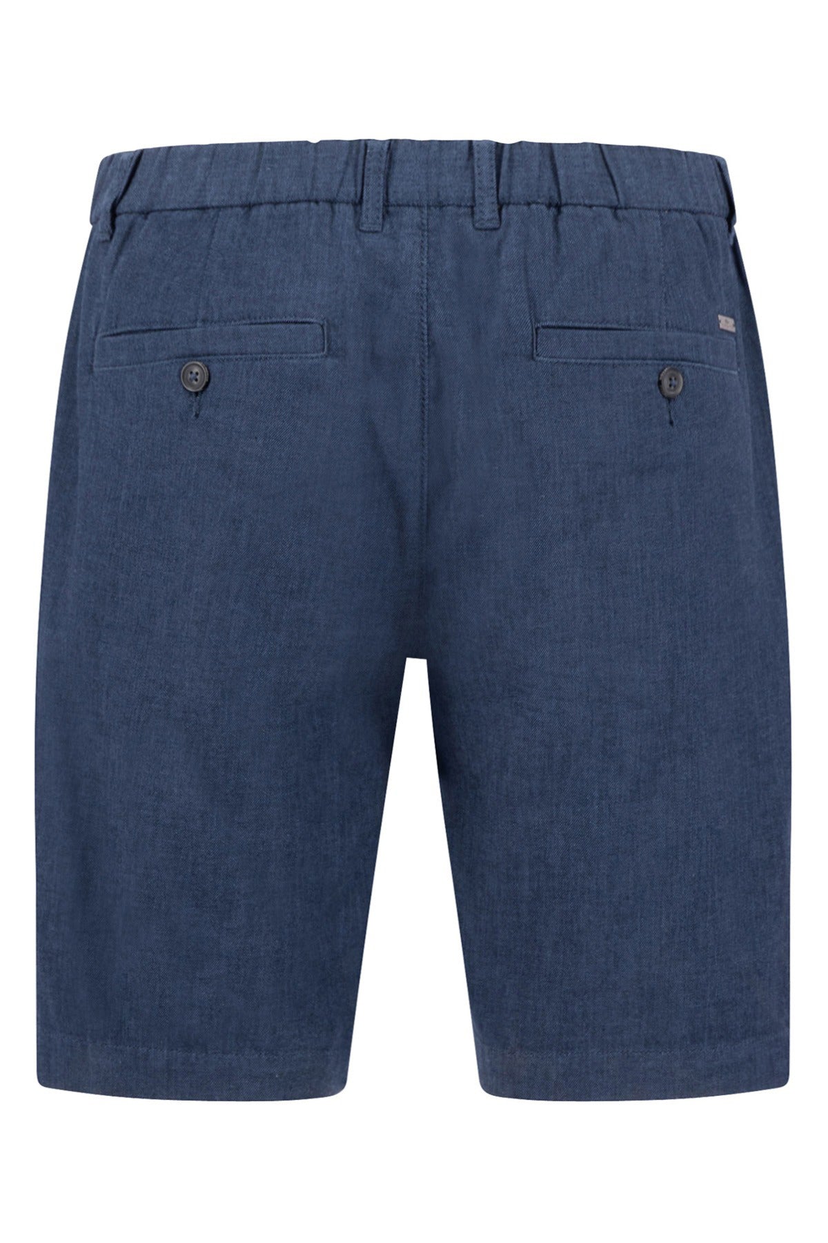 Strækbare shorts i bomuld og hør kvalitet