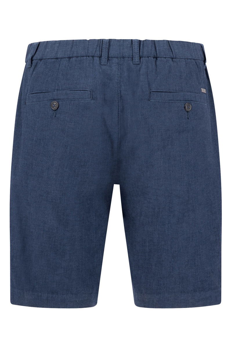 Strækbare shorts i bomuld og hør kvalitet