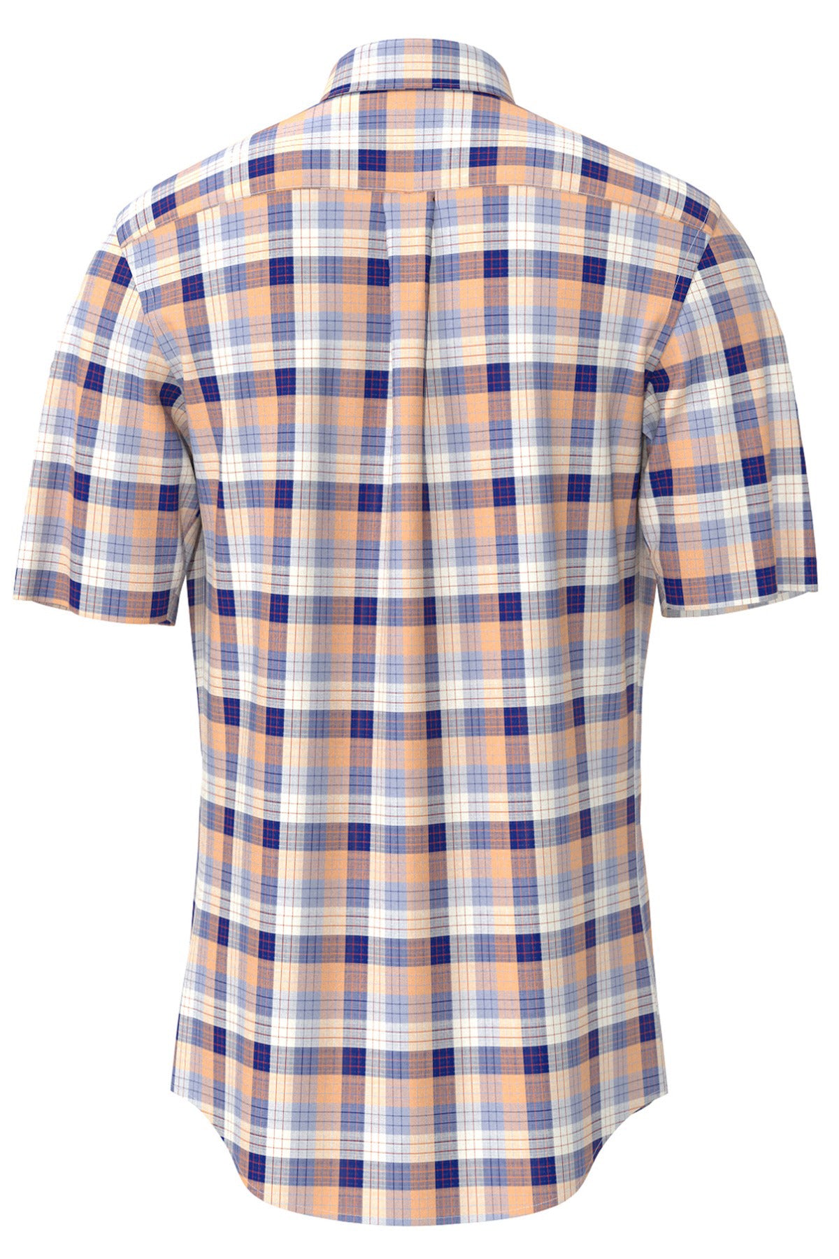 Kortærmet skjorte med ternet mønster