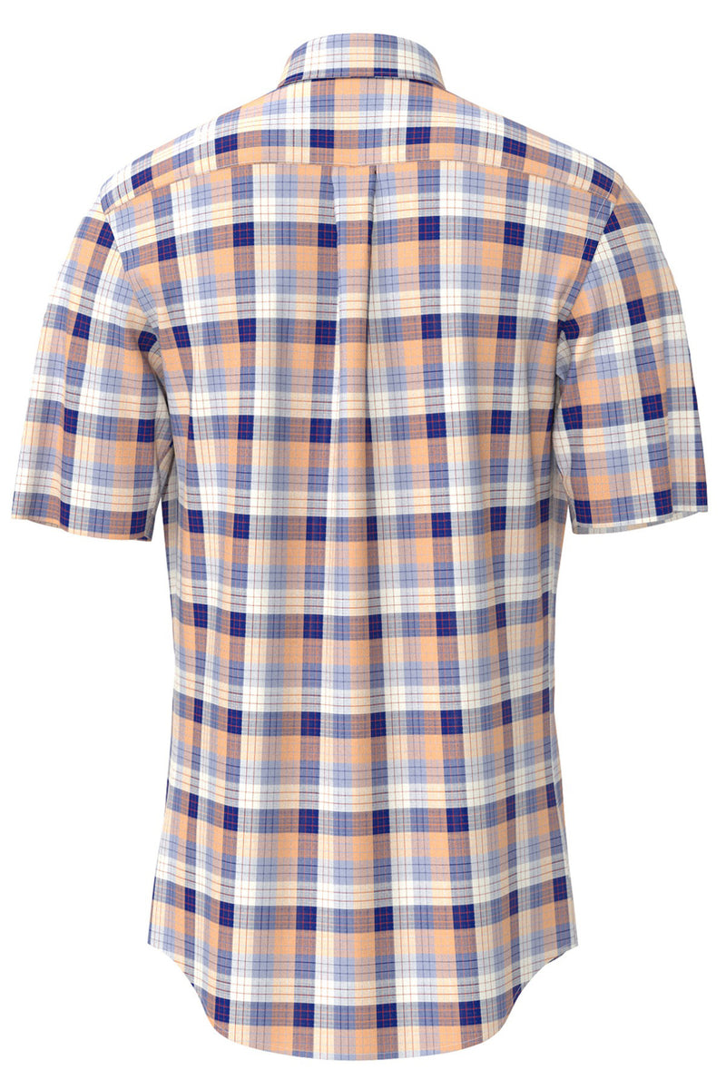 Kortærmet skjorte med ternet mønster