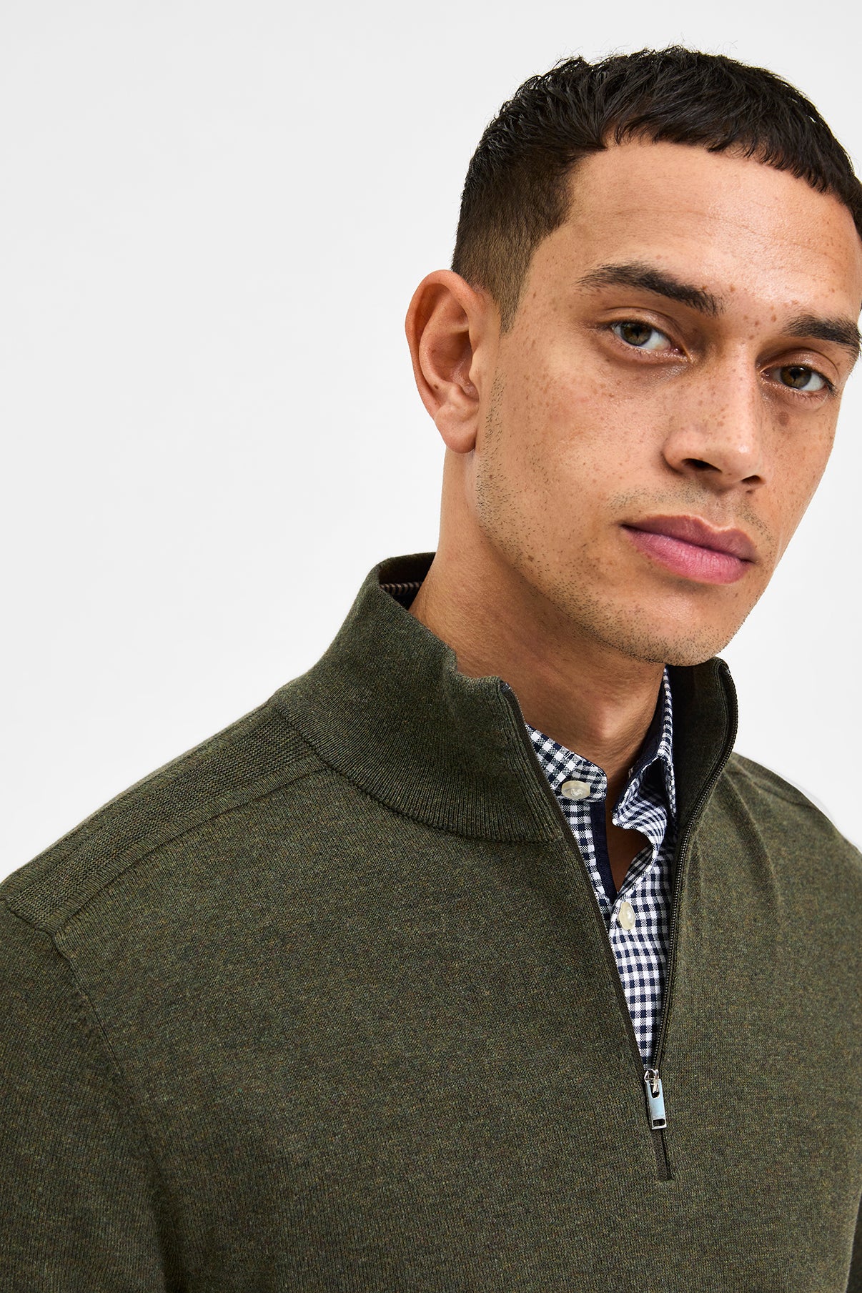 SELECTED HOMME SLHBERG LS HALF ZIP NOOS