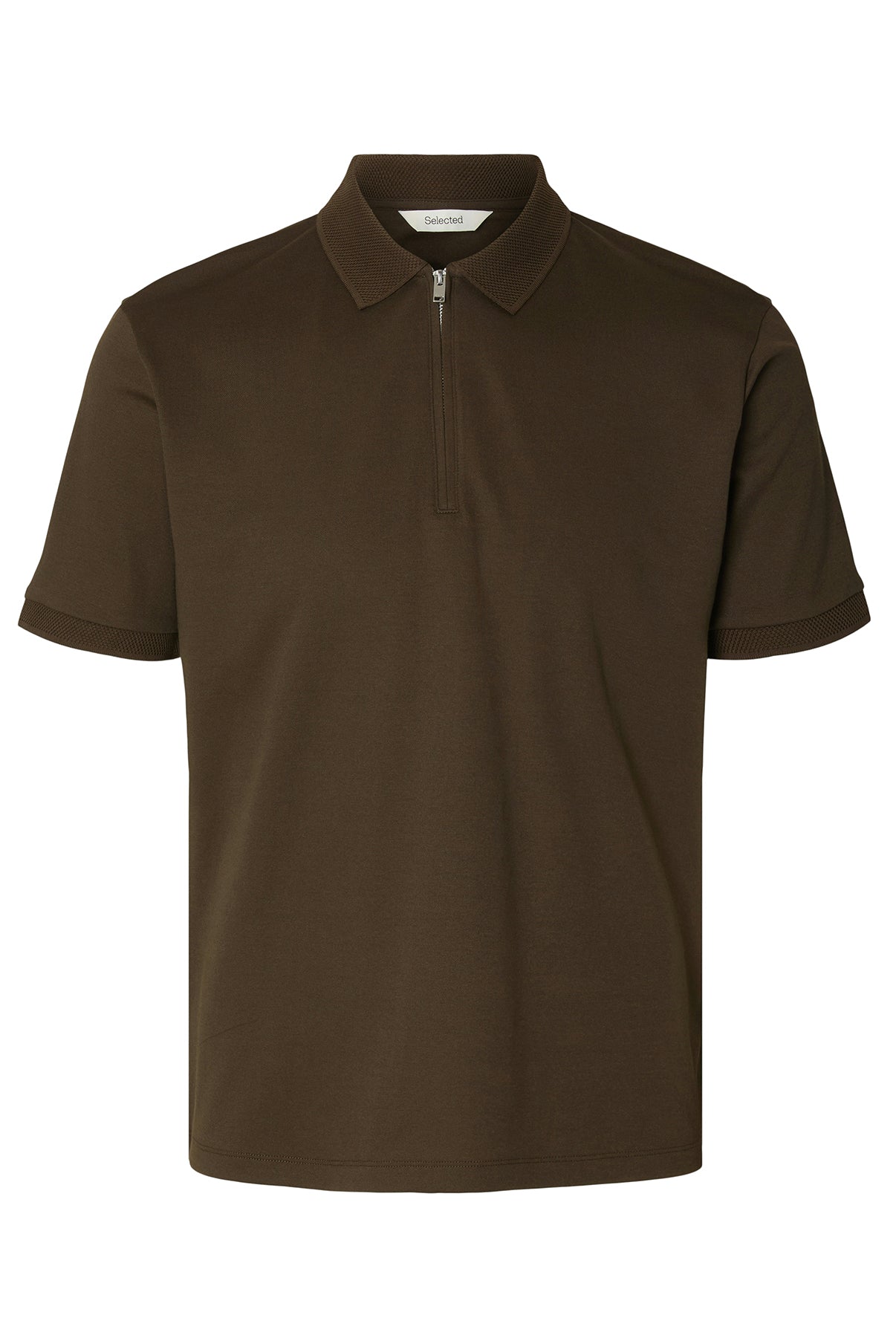 SLHFAVE - Polo med half zip