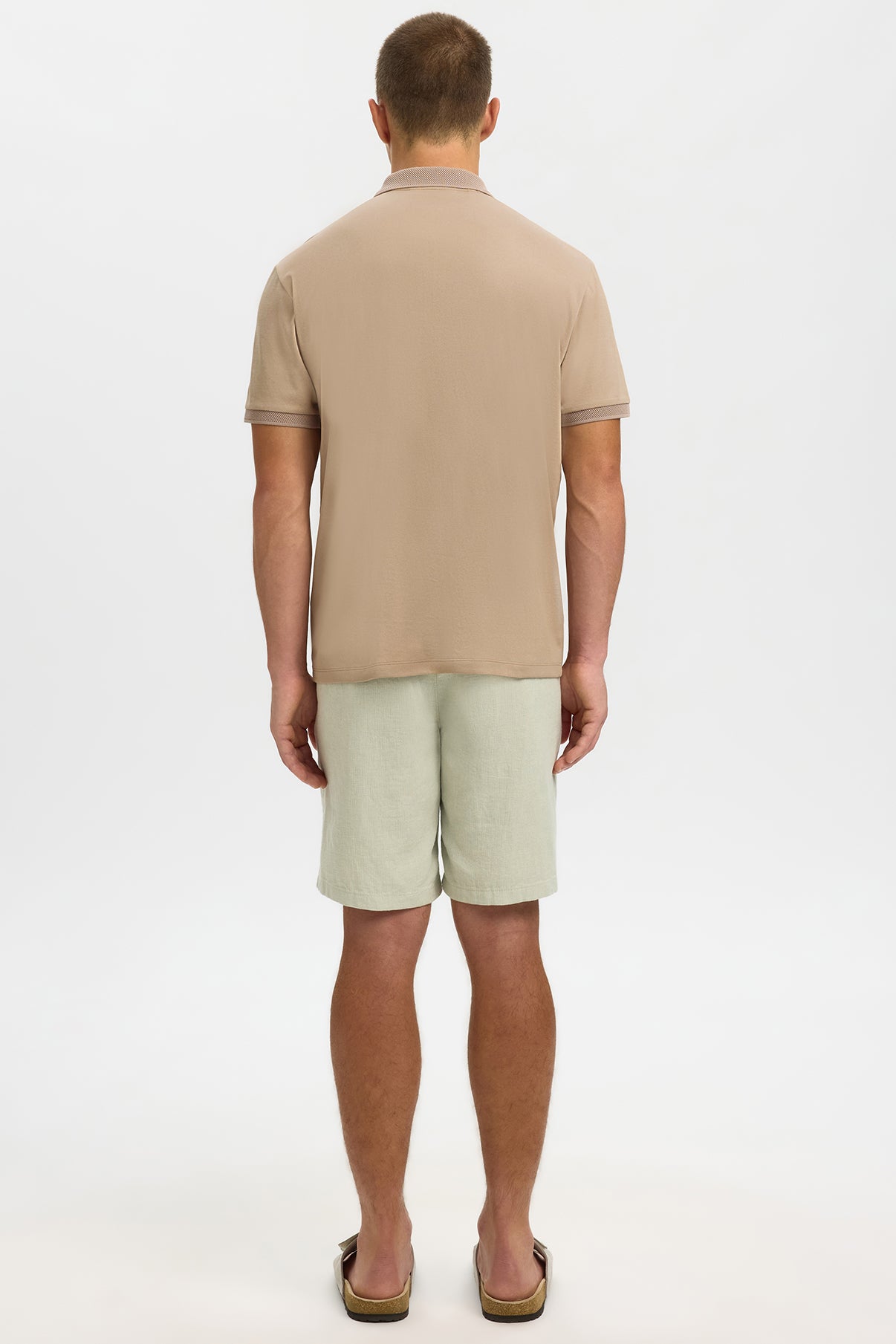 SELECTED HOMME SLHFAVE ZIP SS POLO NOOS