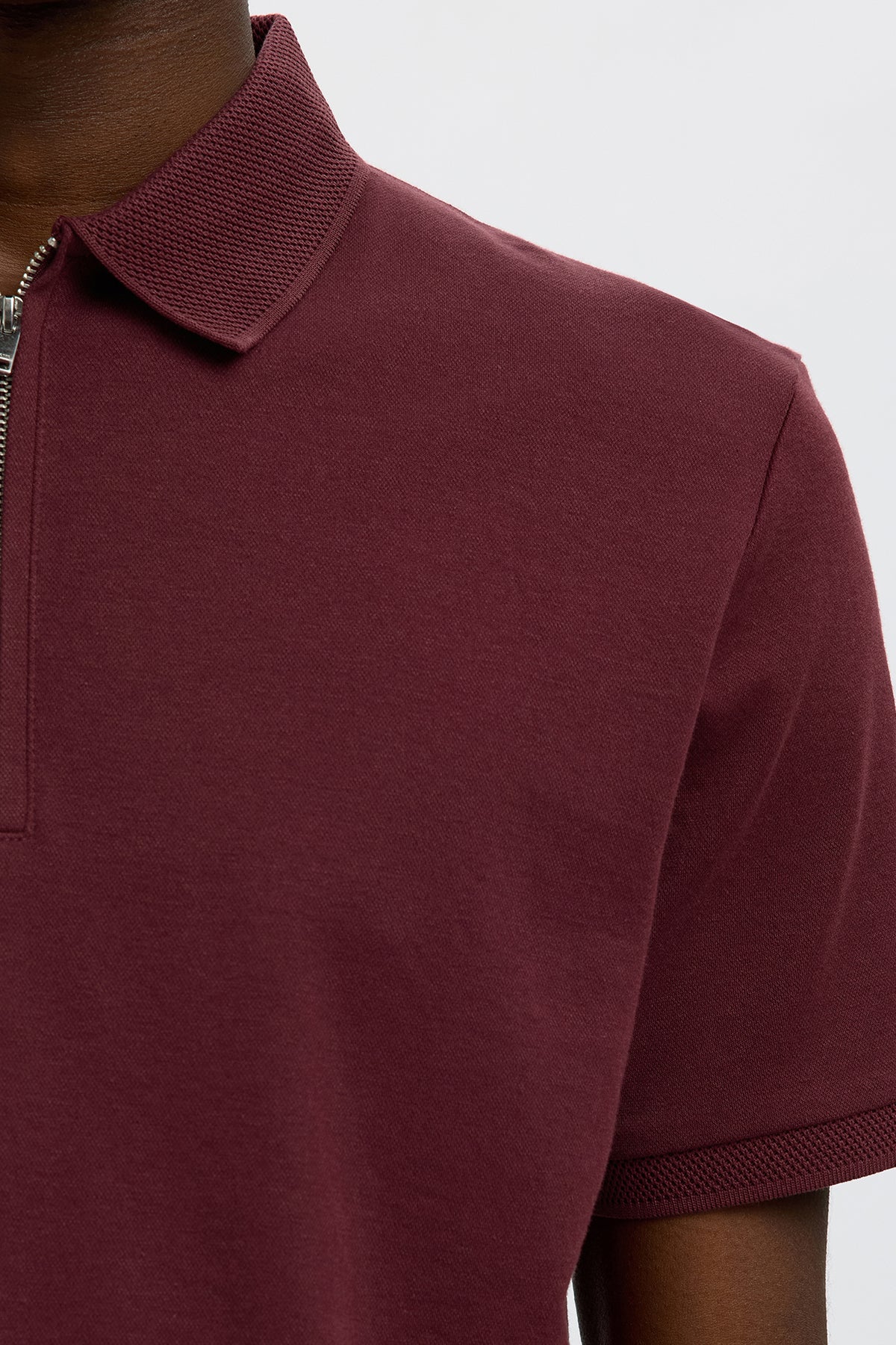 SLHFAVE - Polo med half zip