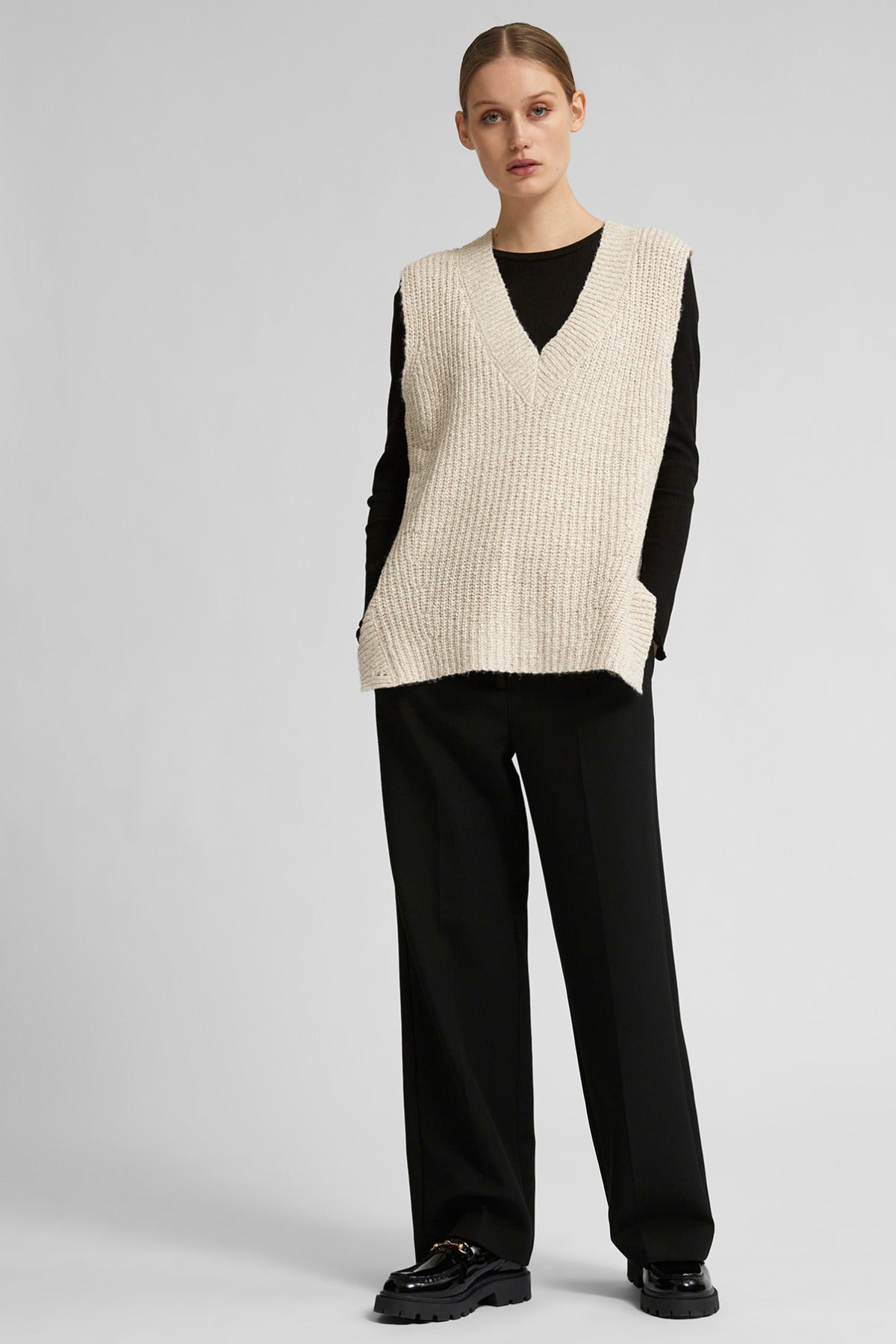 SELECTED FEMME SLFRITA MW WIDE PANT FD NOOS