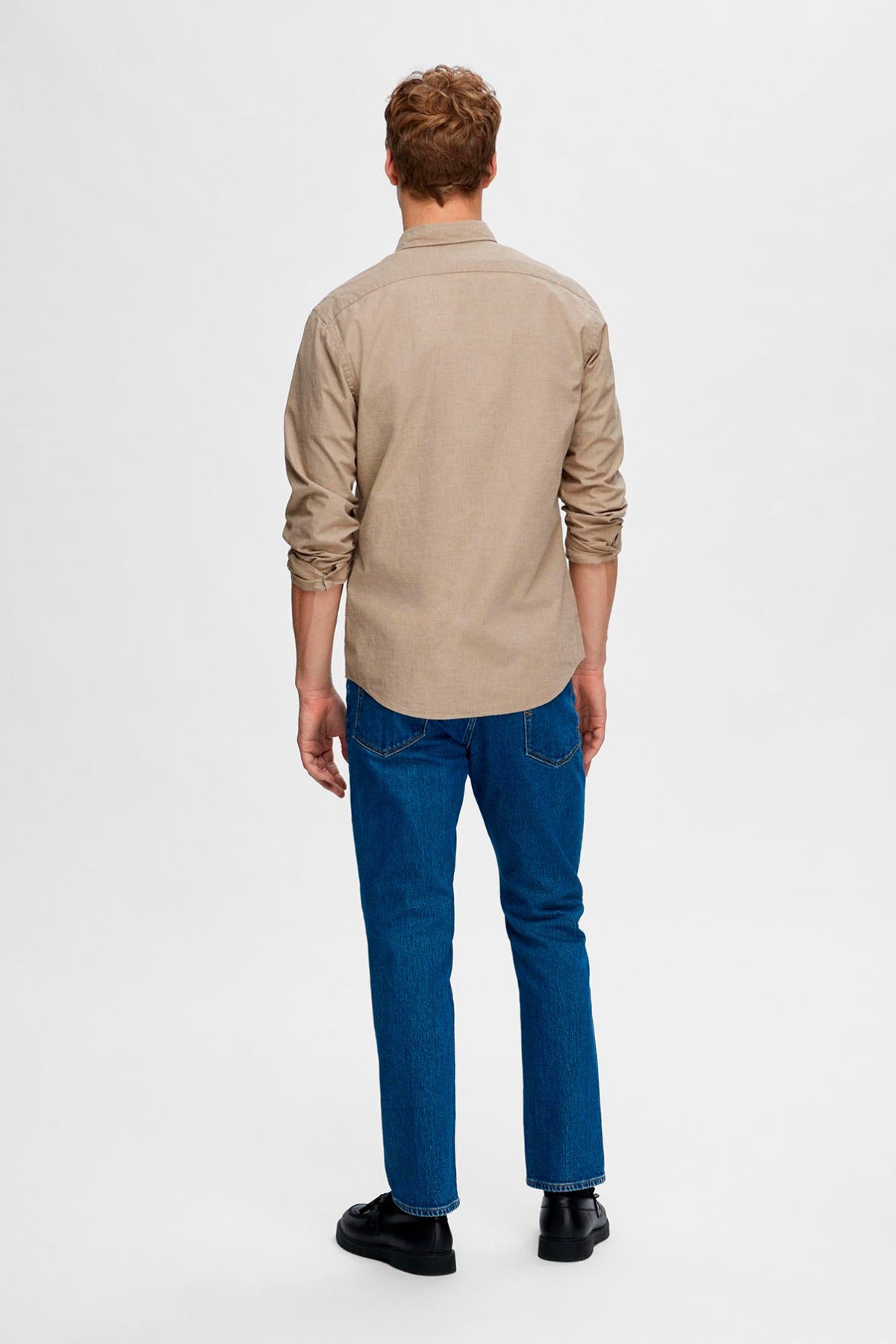 SELECTED HOMME Skjorte LS Rick Poplin