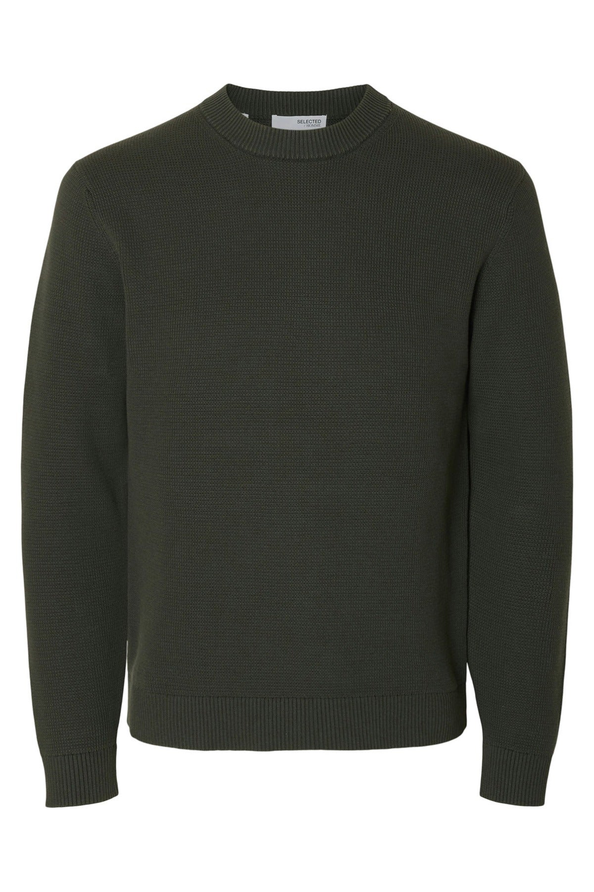 SELECTED HOMME SLHDANE LS KNIT STRUCTURE CREW NECK NOOS