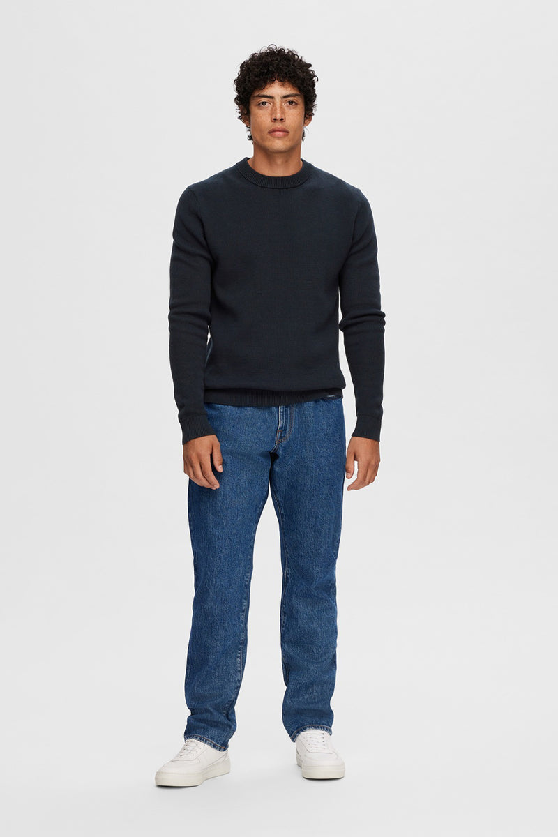 SELECTED HOMME SLHDANE LS KNIT STRUCTURE CREW NECK NOOS