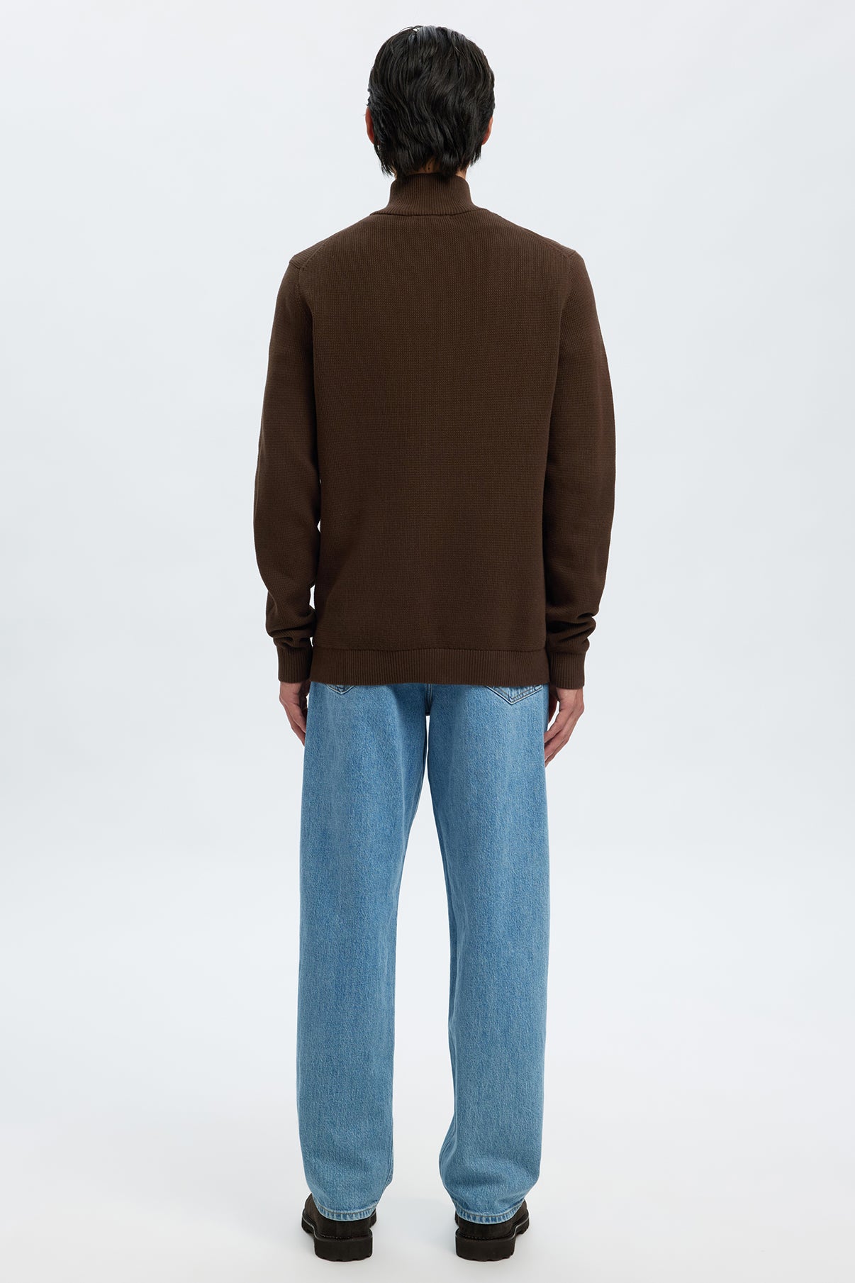 SELECTED HOMME SLHDANE LS KNIT STRUCTURE HALF ZIP NOOS