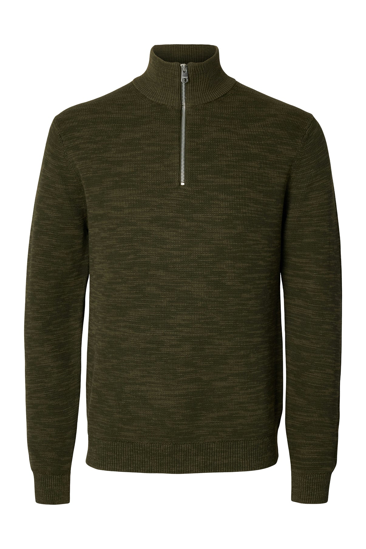 SELECTED HOMME SLHDANE LS KNIT STRUCTURE HALF ZIP NOOS