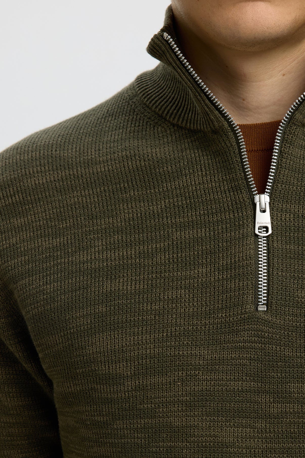 SLHDANE - Rullekrave med half zip