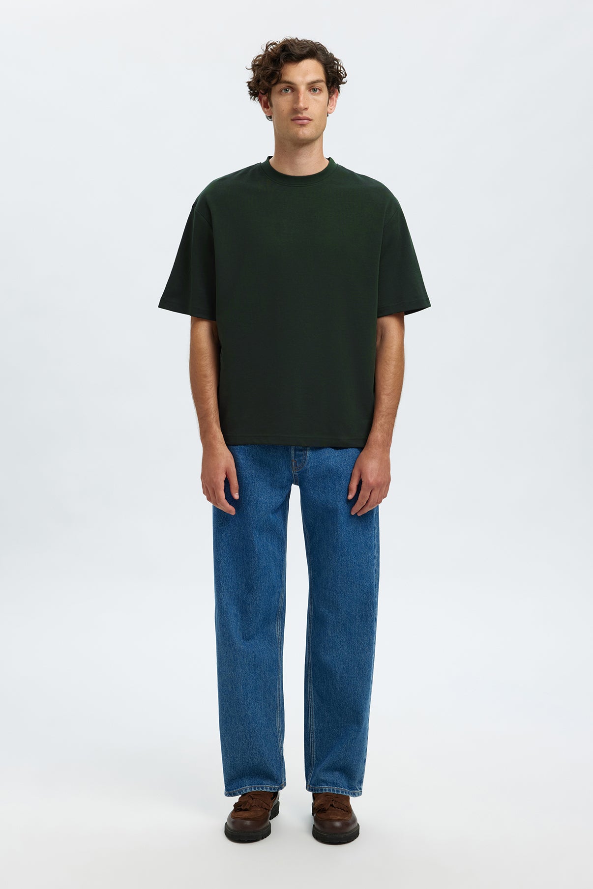 SELECTED HOMME SLHLOOSEOSCAR SS O-NECK TEE NOOS