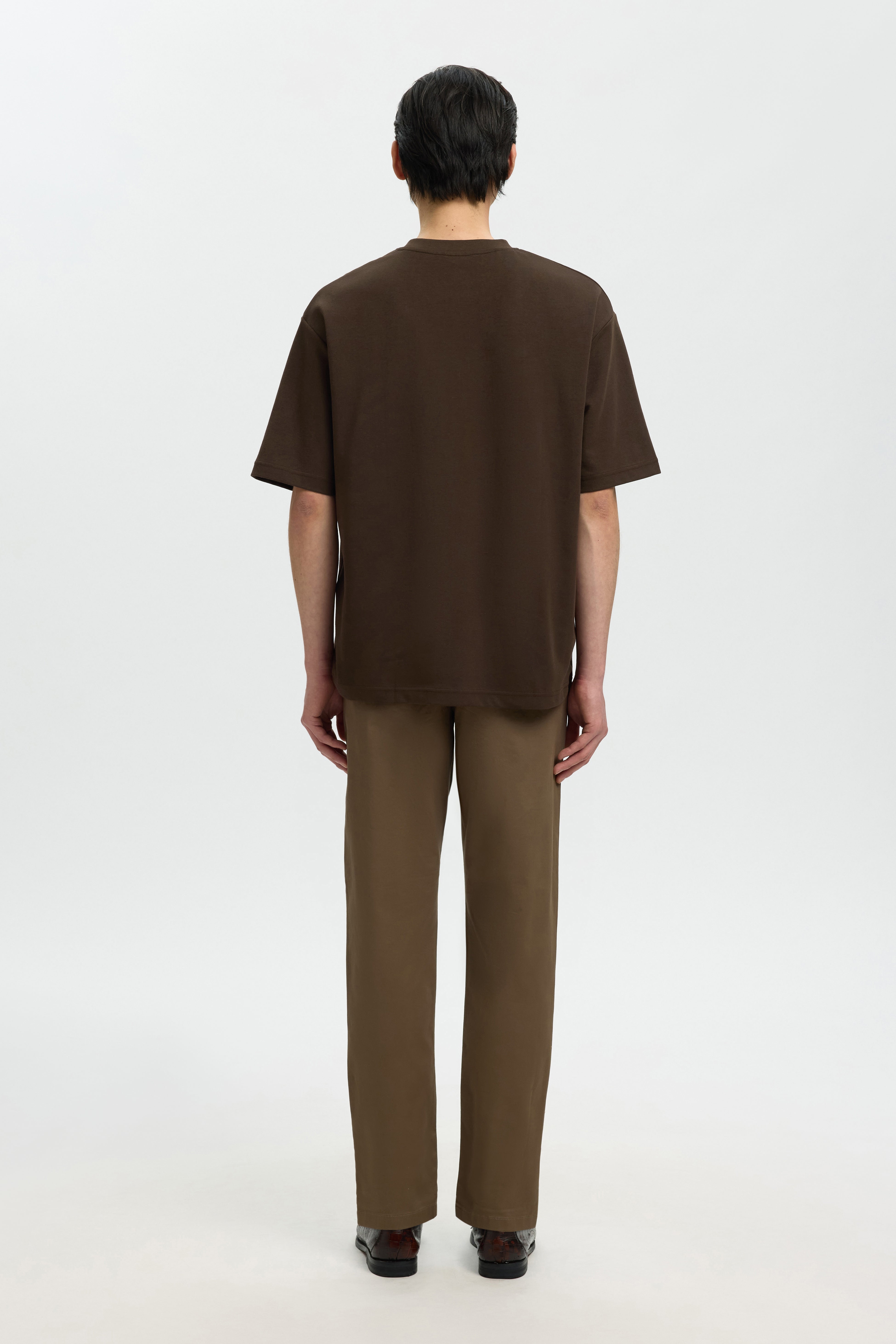 SLHLOOSEOSCAR - Boxy t-shirt med korte ærmer