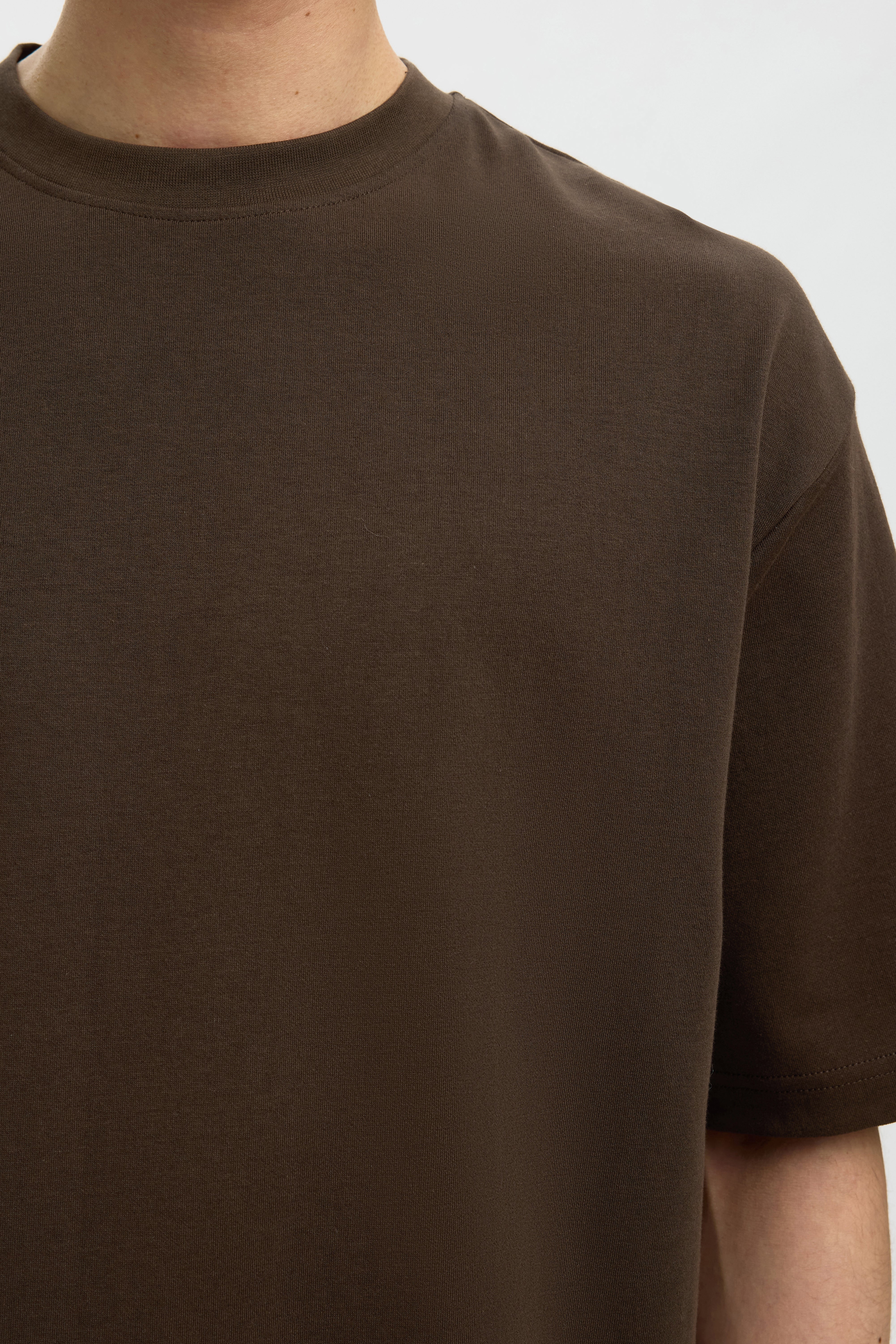 SLHLOOSEOSCAR - Boxy t-shirt med korte ærmer