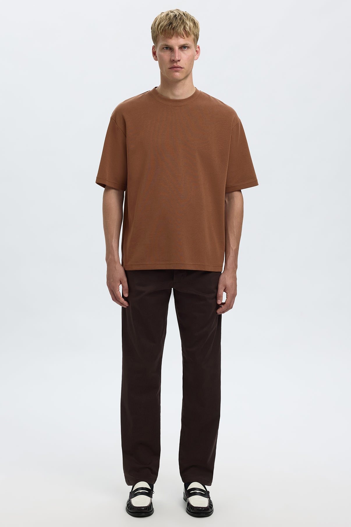 SELECTED HOMME SLHLOOSEOSCAR SS O-NECK TEE NOOS