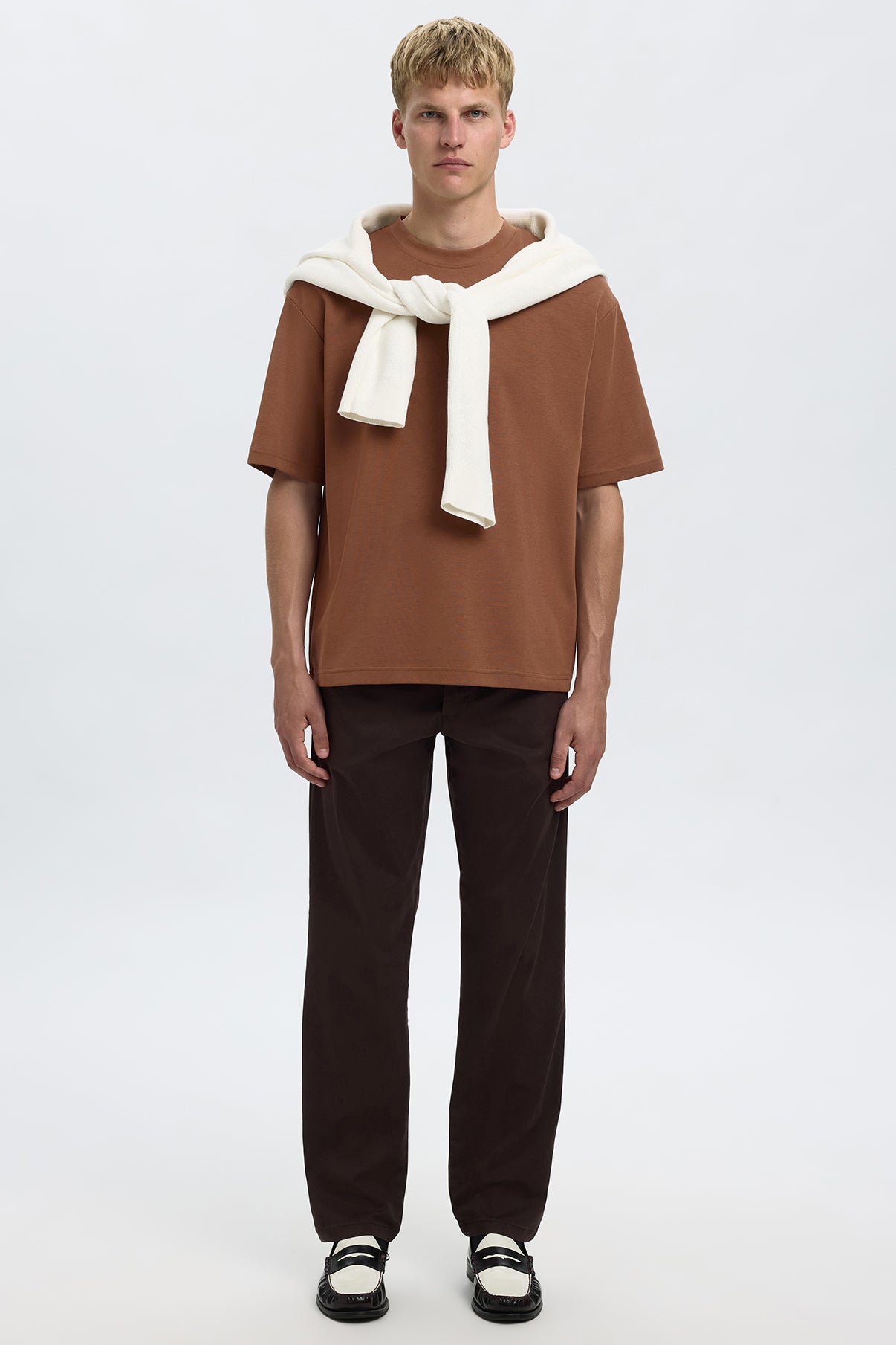 SELECTED HOMME SLHLOOSEOSCAR SS O-NECK TEE NOOS