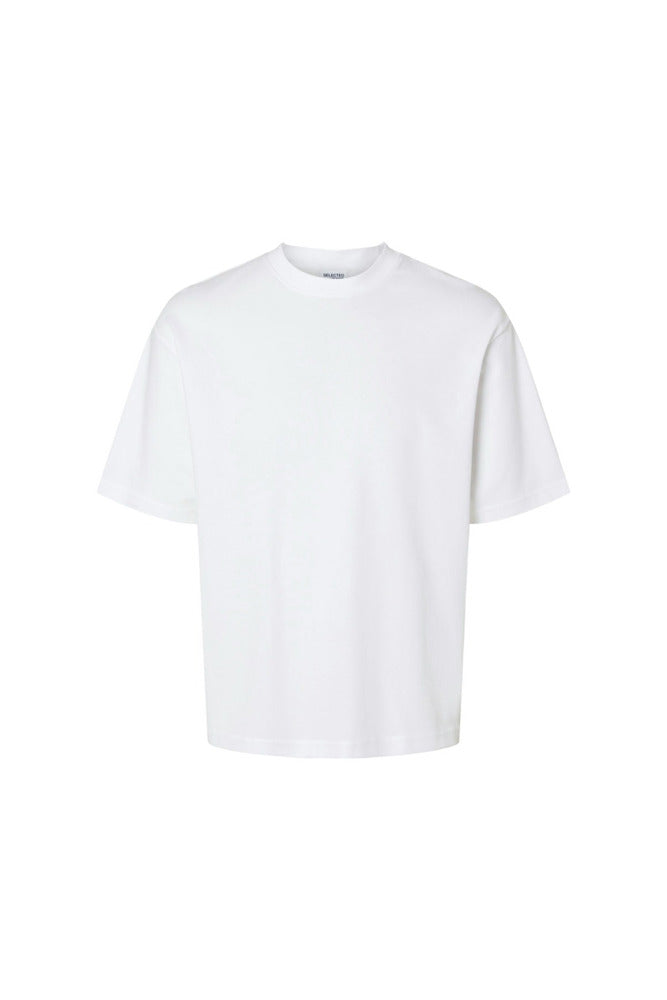 SLHLOOSEOSCAR - Boxy t-shirt med korte ærmer