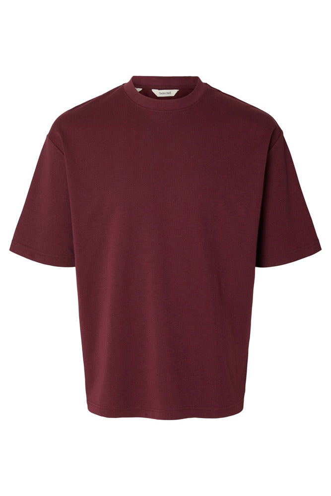 SLHLOOSEOSCAR - Boxy t-shirt med korte ærmer
