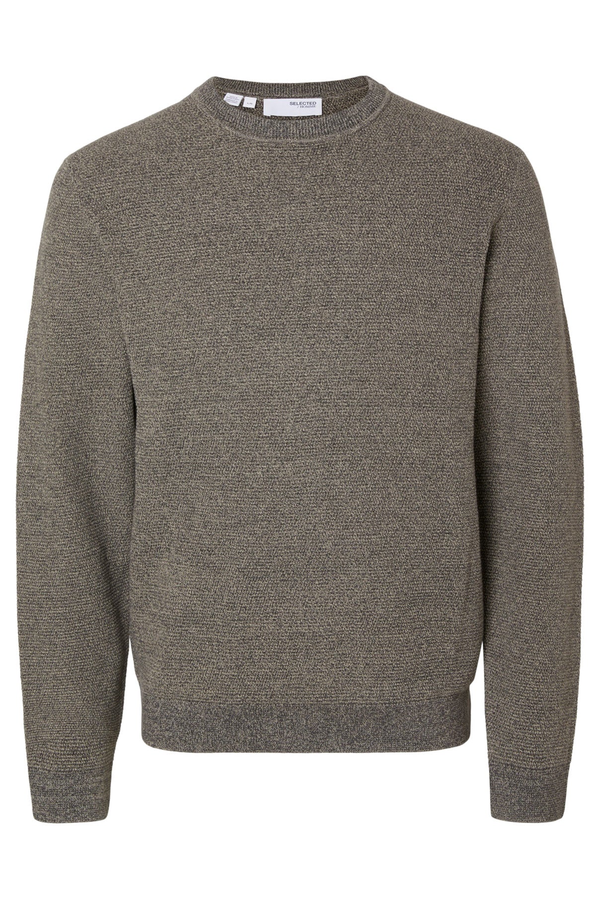 SELECTED HOMME SLHROSS LS KNIT STRUCTURE CREW NECK NOOS