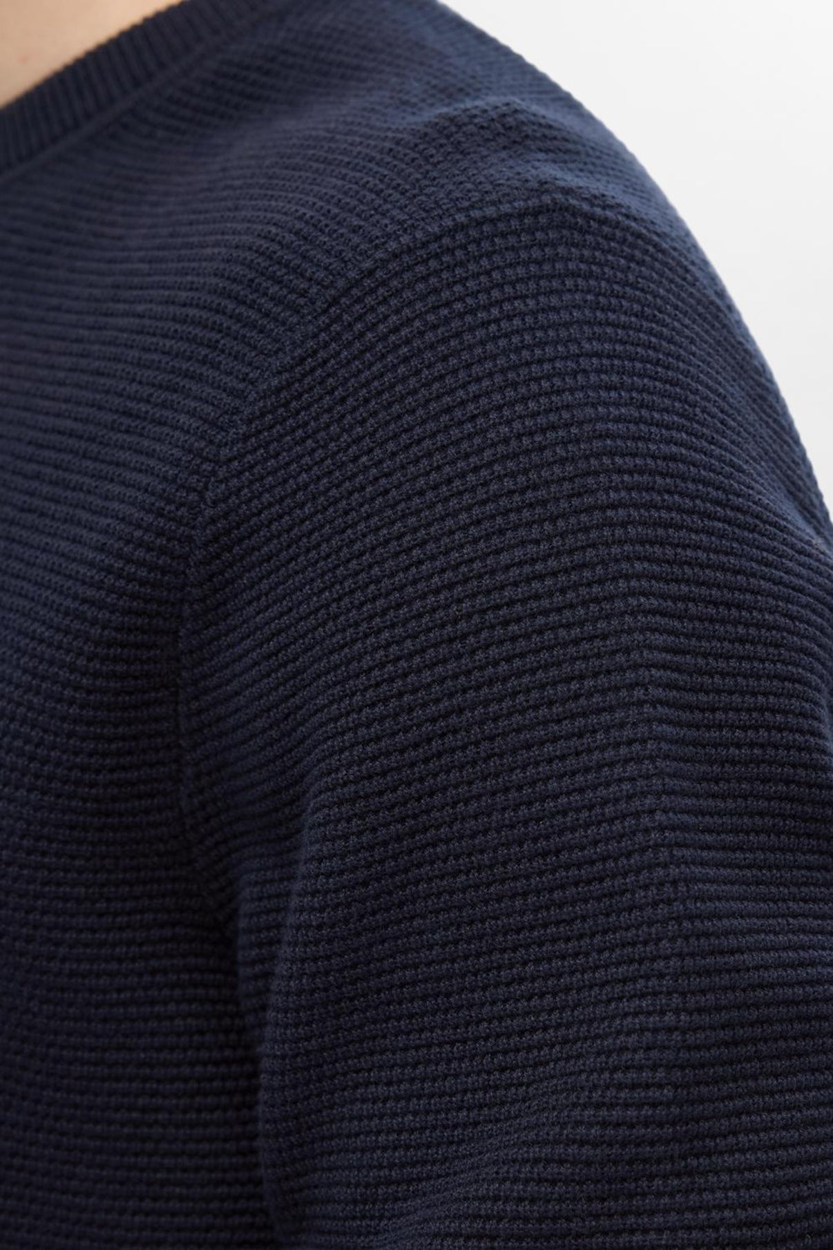 SELECTED HOMME SLHROSS LS KNIT STRUCTURE CREW NECK NOOS