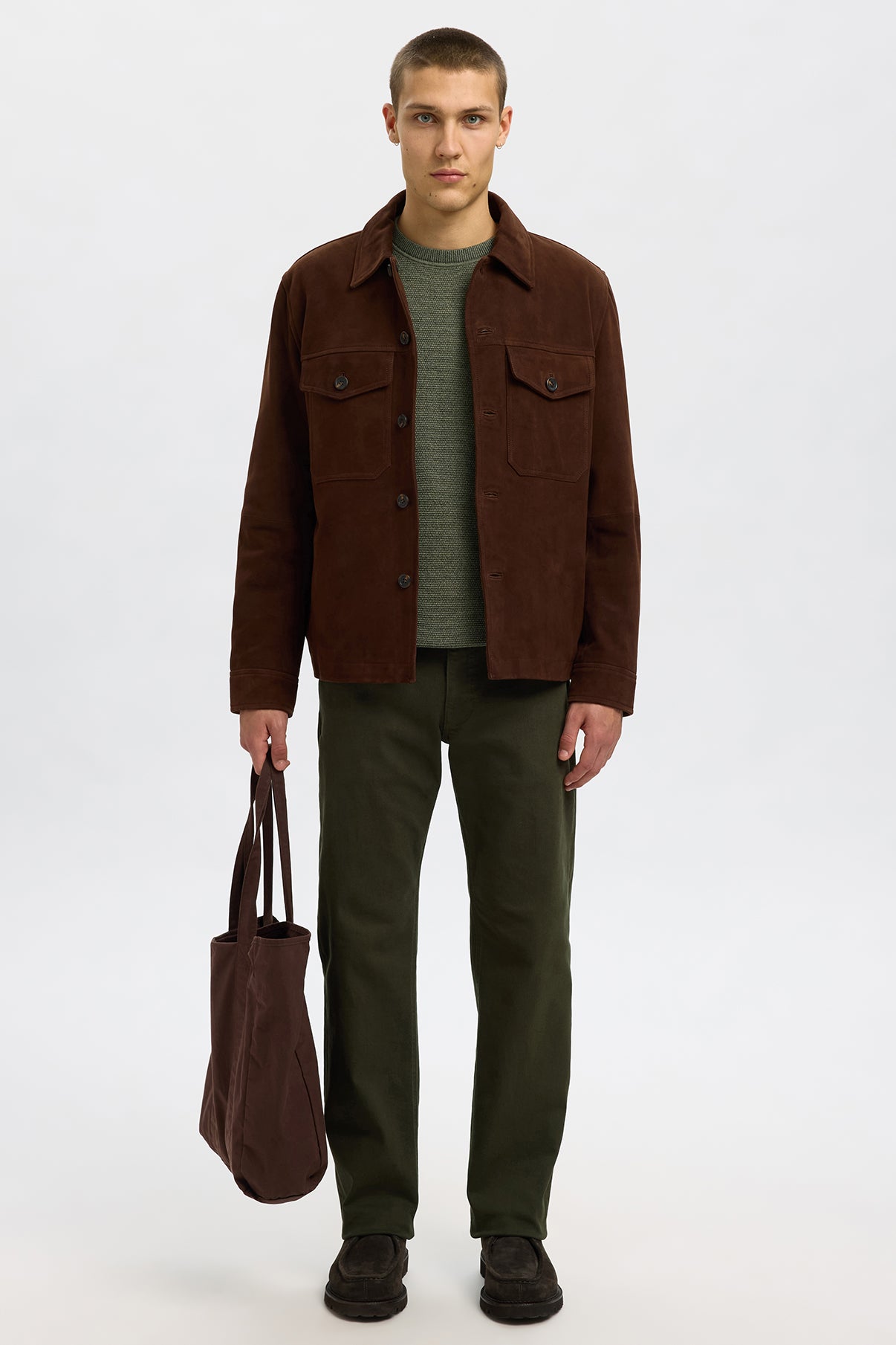 SELECTED HOMME SLHROSS LS KNIT STRUCTURE CREW NECK NOOS