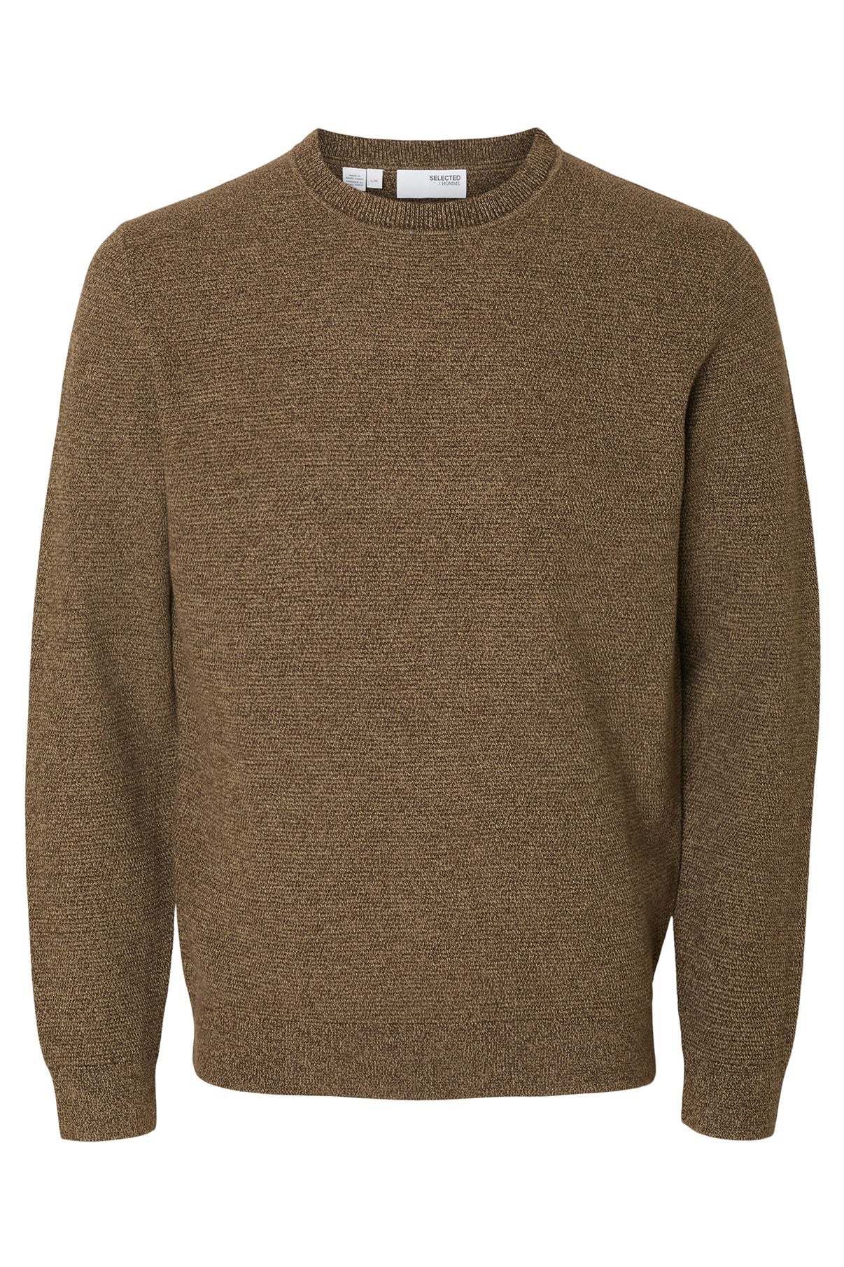 SELECTED HOMME SLHROSS LS KNIT STRUCTURE CREW NECK NOOS