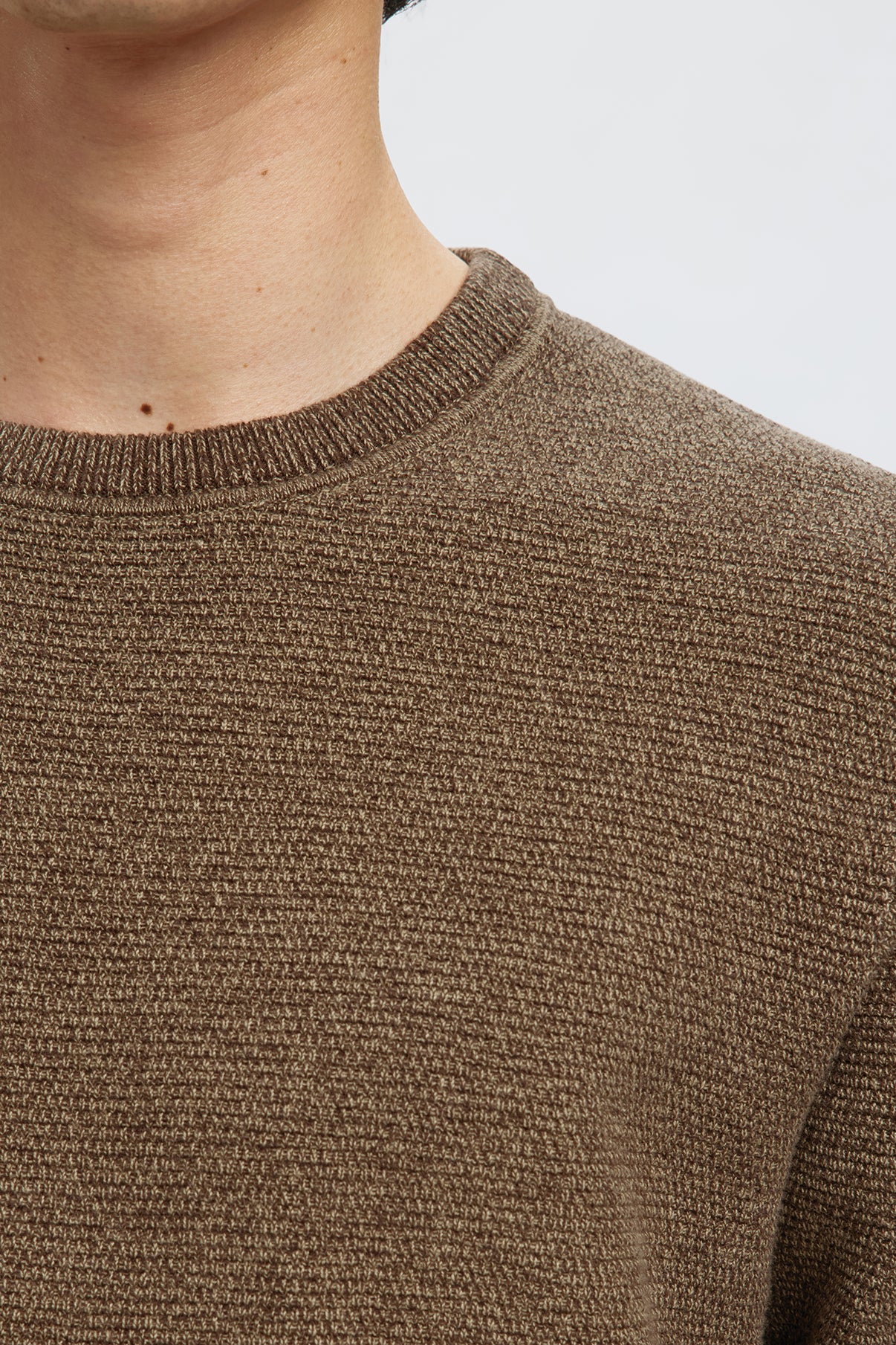 SELECTED HOMME SLHROSS LS KNIT STRUCTURE CREW NECK NOOS