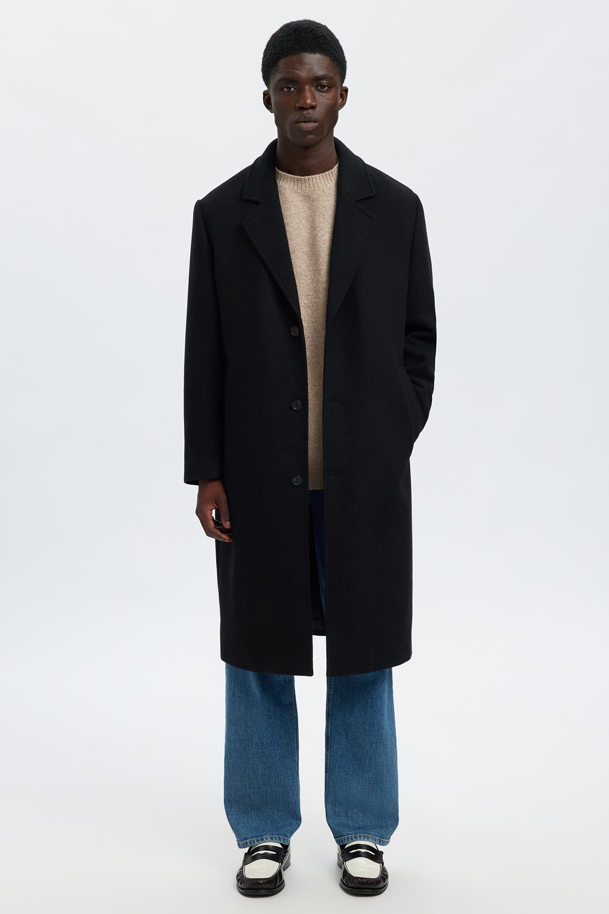 SELECTED HOMME SLHNEIL LS KNIT NEPS CREW NECK