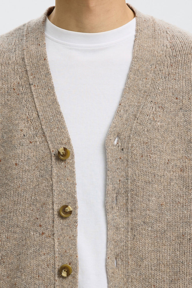 SLHCODY - Strikcardigan i uldblanding