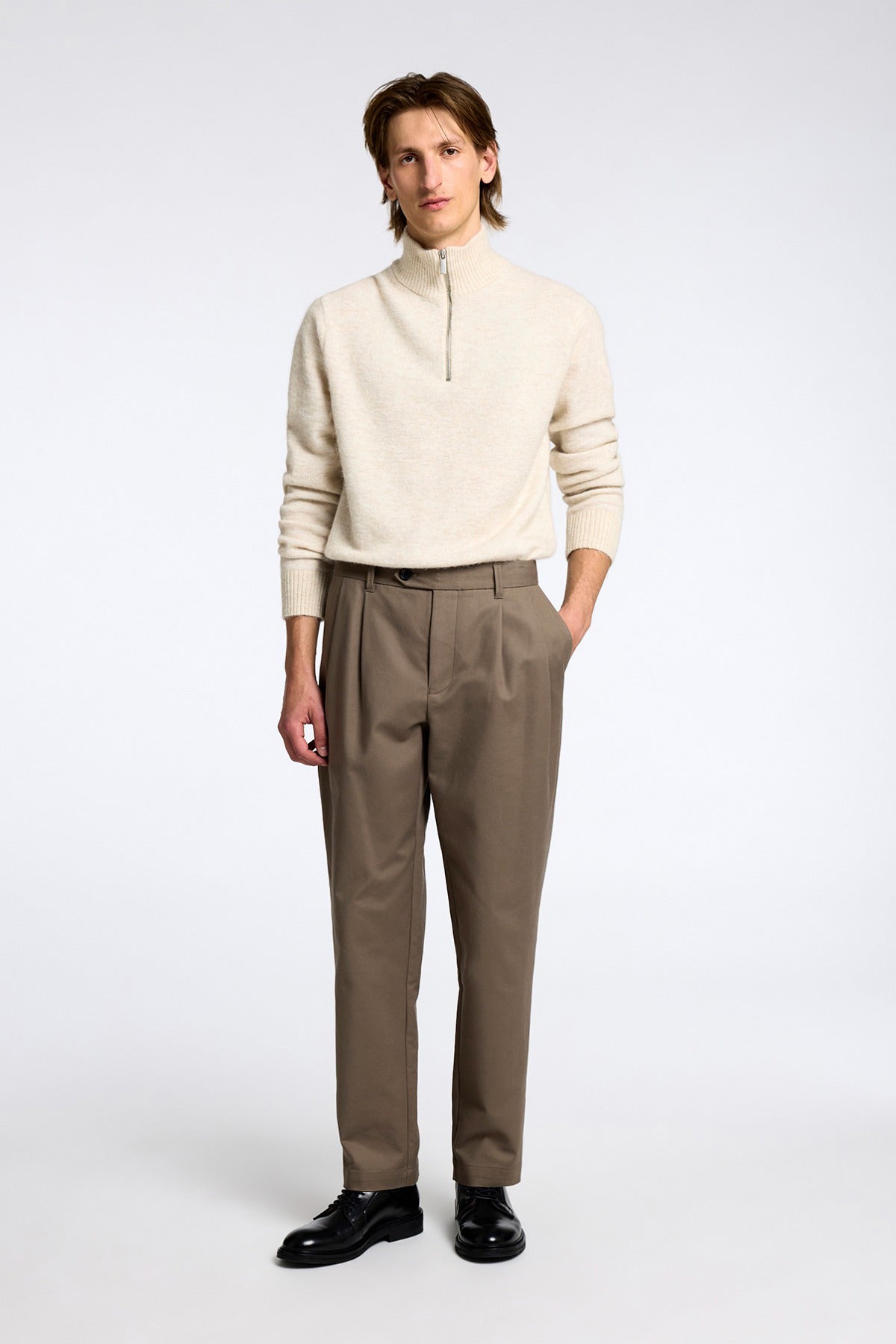 SELECTED HOMME SLH190-REGULAR TAPERED ADAM PLEAT PANT